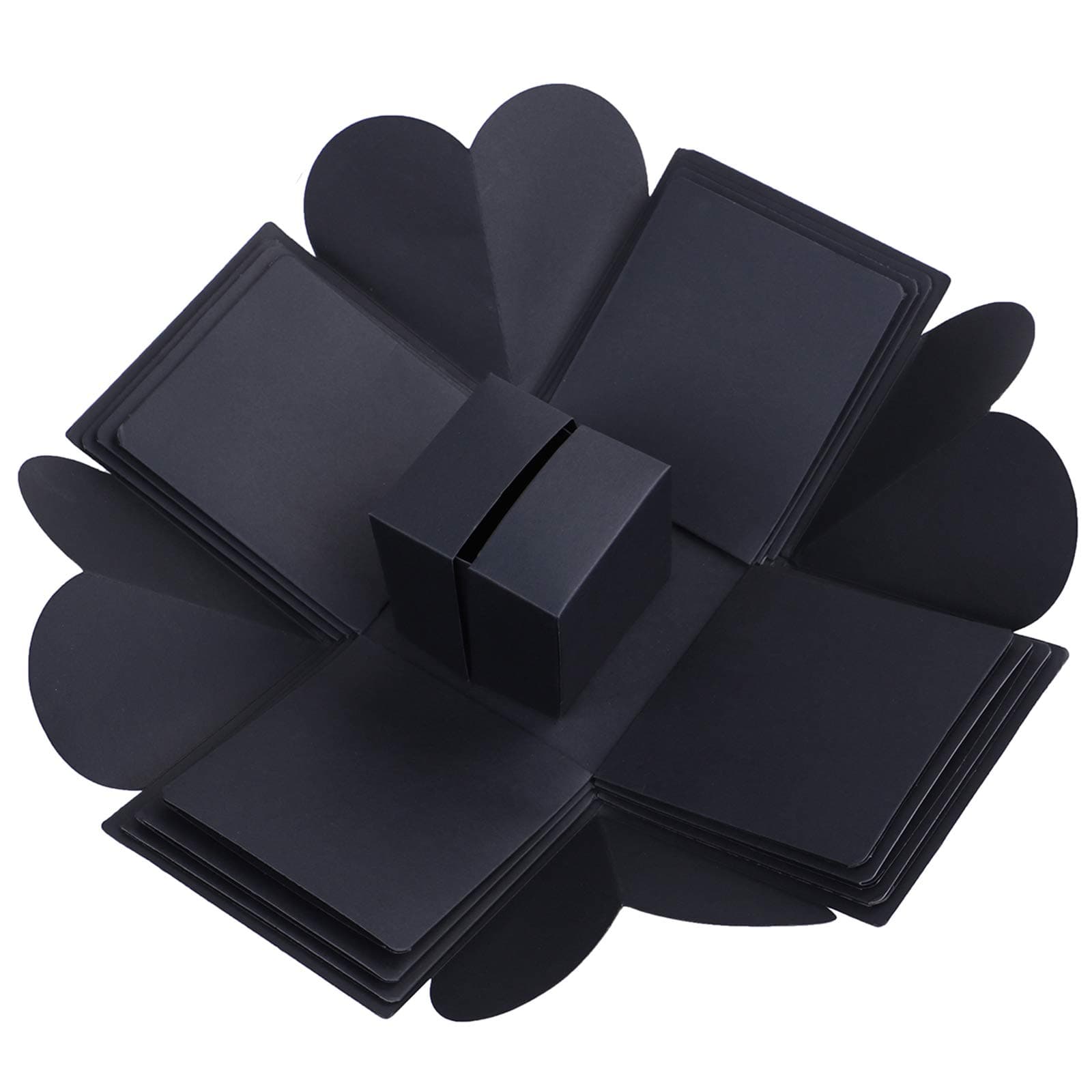 LOCOLO Creative Explosion Gift Box, DIY - Love Memory, Scrapbook, Photo Album Box, as Birthday Gift, Anniversary Gifts, Wedding or Valentine's Day Surprise Box (Black)