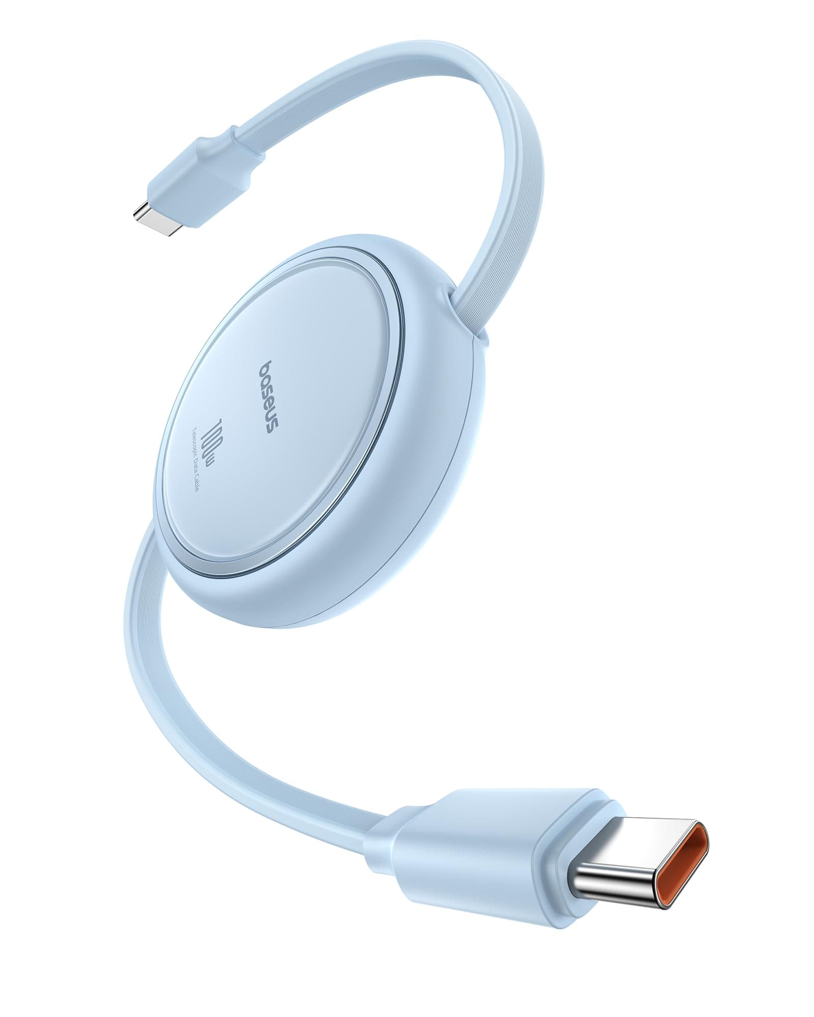 Baseus USB C, Mini 100W Retractabl Cable (Blue, 1m)