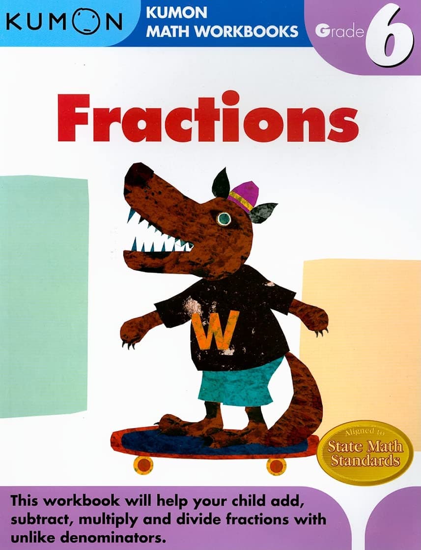 Kumon Grade 6 Fractions (Kumon Math Workbooks)