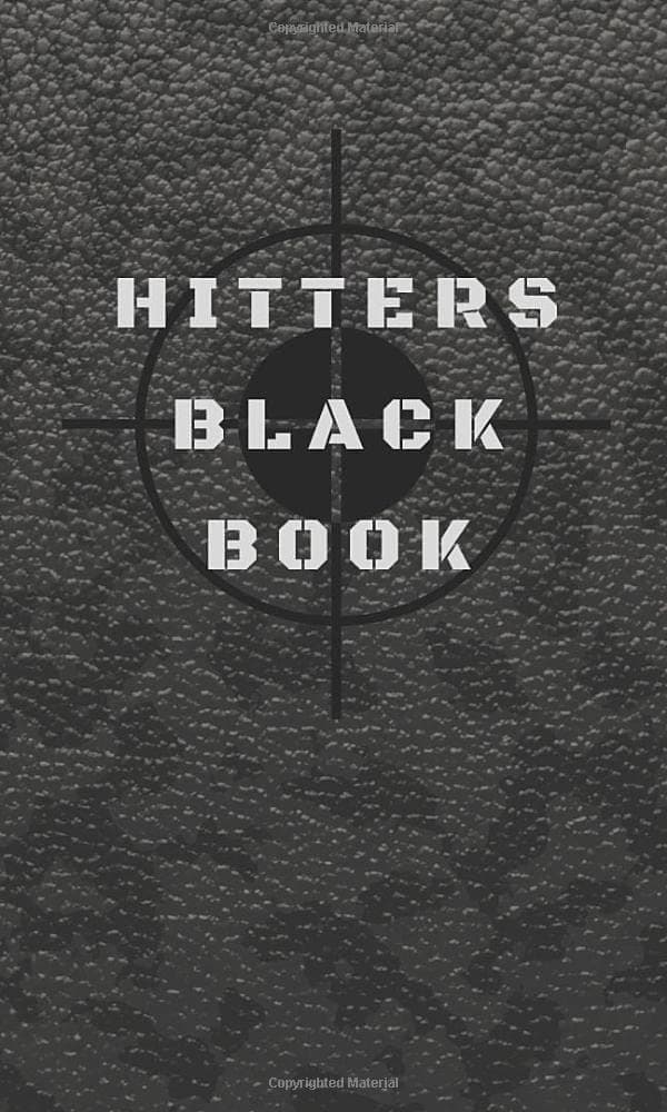 Hitters Black Book, Baseball & Softball: Chart Every At Bat, How You're Being Pitched, Pitch Type, Location, Velo, Count, Competitive Edge at the Plate