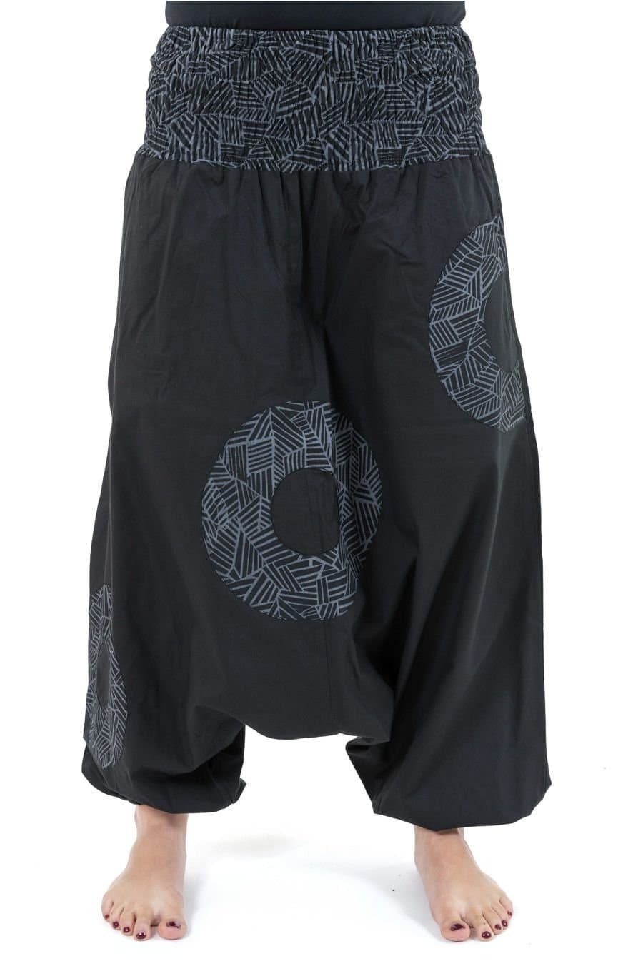 - Sarouel Belt smockee PA - - Black -