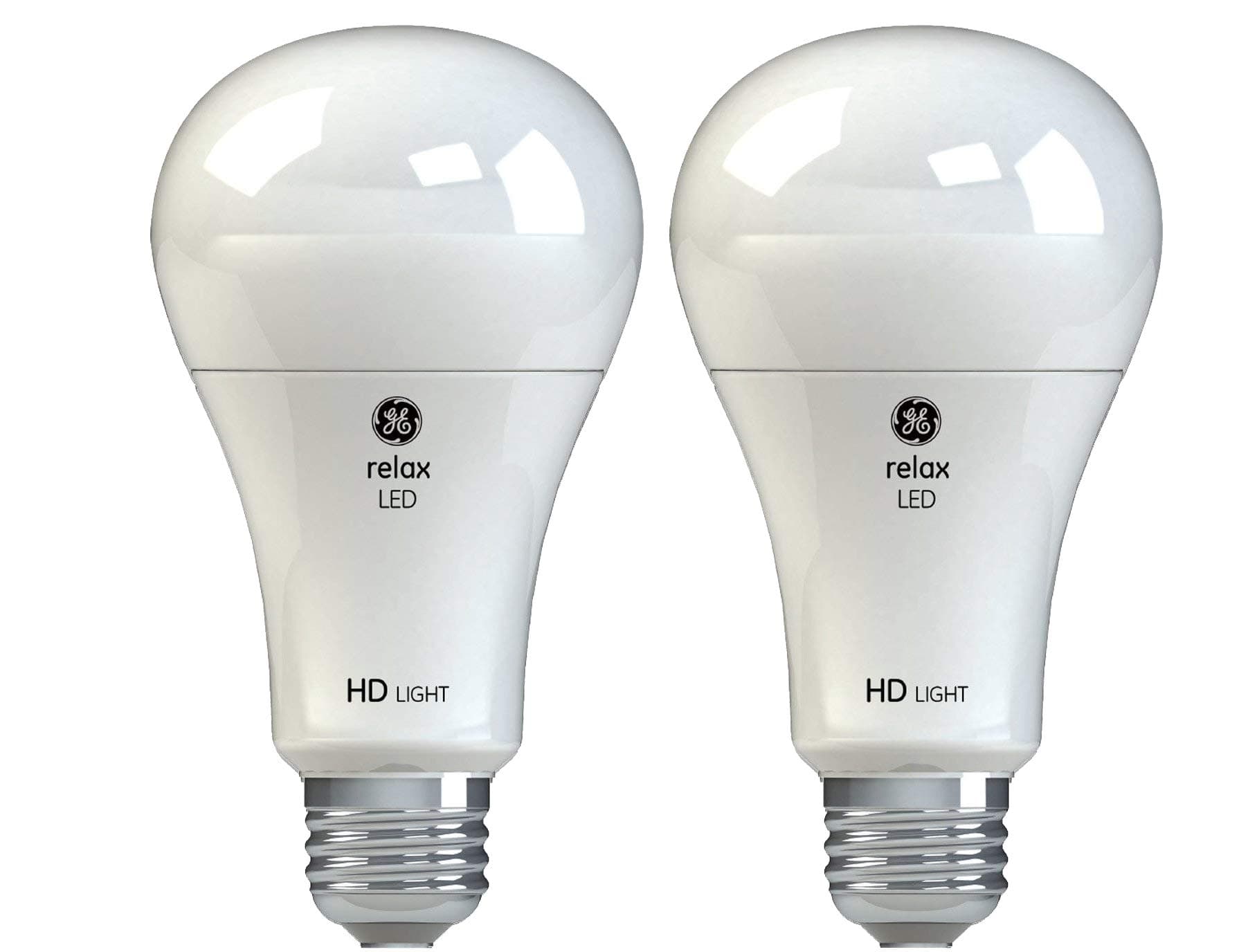 GE Lighting 44148 Relax Hd Led (100-Watt Replacement, 2 Count (Pack of 1), Soft White, 2 Piece