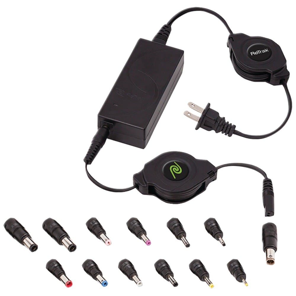 Retractable Universal Ultrabook/Netbook/No... Charger, Black (ETCHGNBUNN)