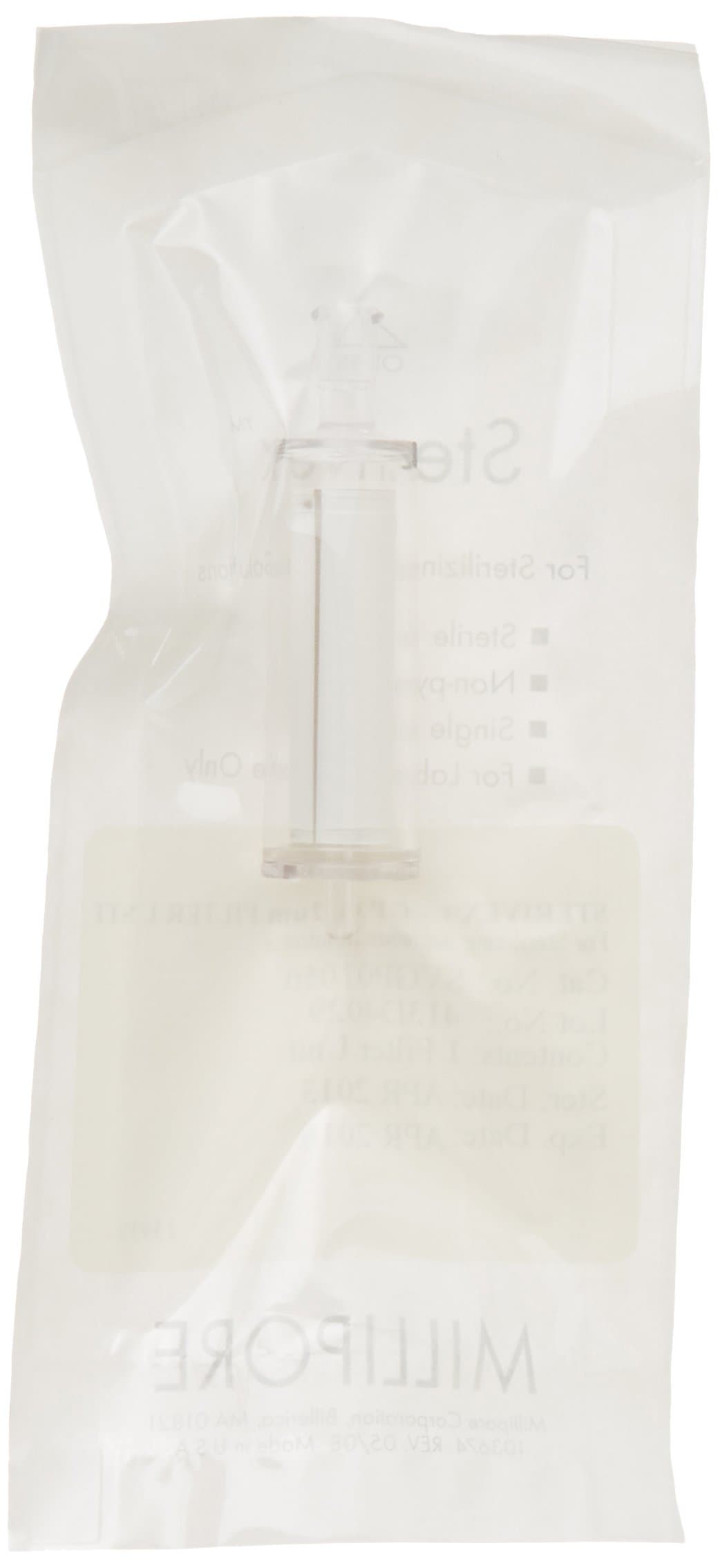 EMD Millipore Sterivex-GP SVGP01050 Polyethersulfone Filter Unit, Hydrophilic, 0.22µm Pore Size, 67mm Height (Pack of 50)