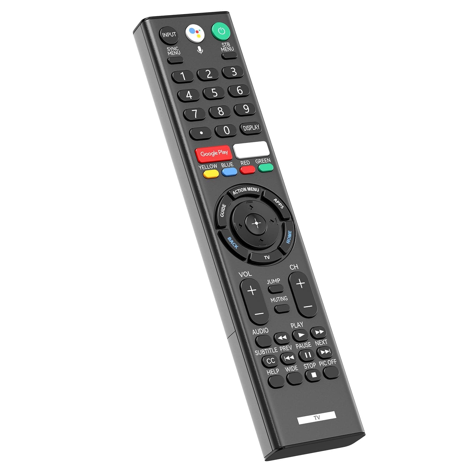 RMF-TX310U Voice Replacement Remote Control with Mic for Sony 4K Smart Bravia TV XBR-43X800G XBR-49X800G XBR-49X900F XBR-55X800G XBR-65X900F XBR-65X800G XBR-75X900F XBR-75X800G XBR-85X900F