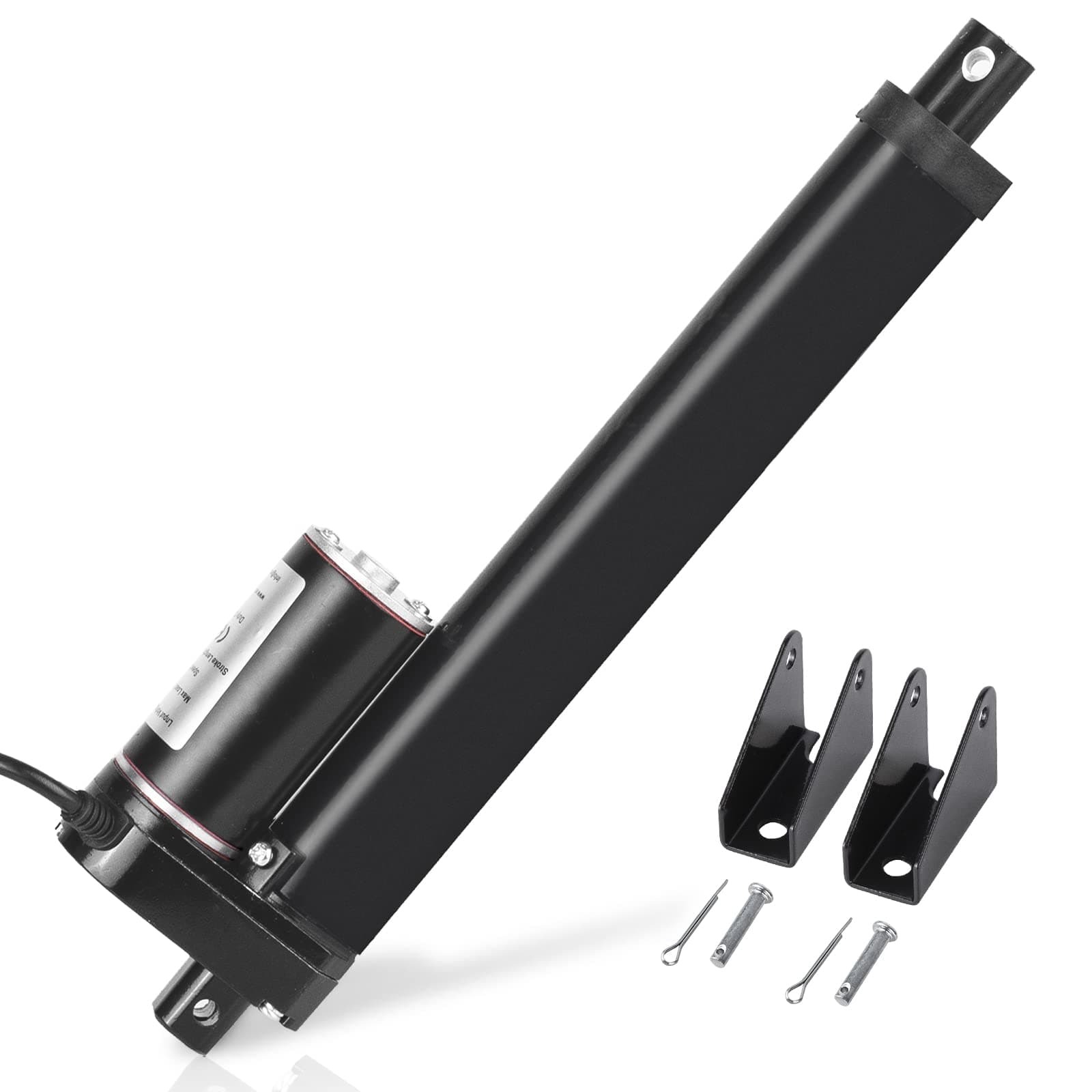 ECO LLC 8 Inch 8" High Speed 14mm/s Linear Actuator Motor 1000N DC12V with Mounting Brackets