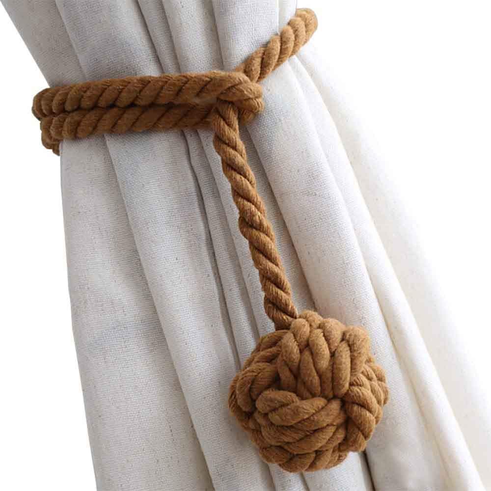 Melaluxe 2 x Light Coffee Light Coffee Handmade Curtain Tiebacks Curtain Tiebacks