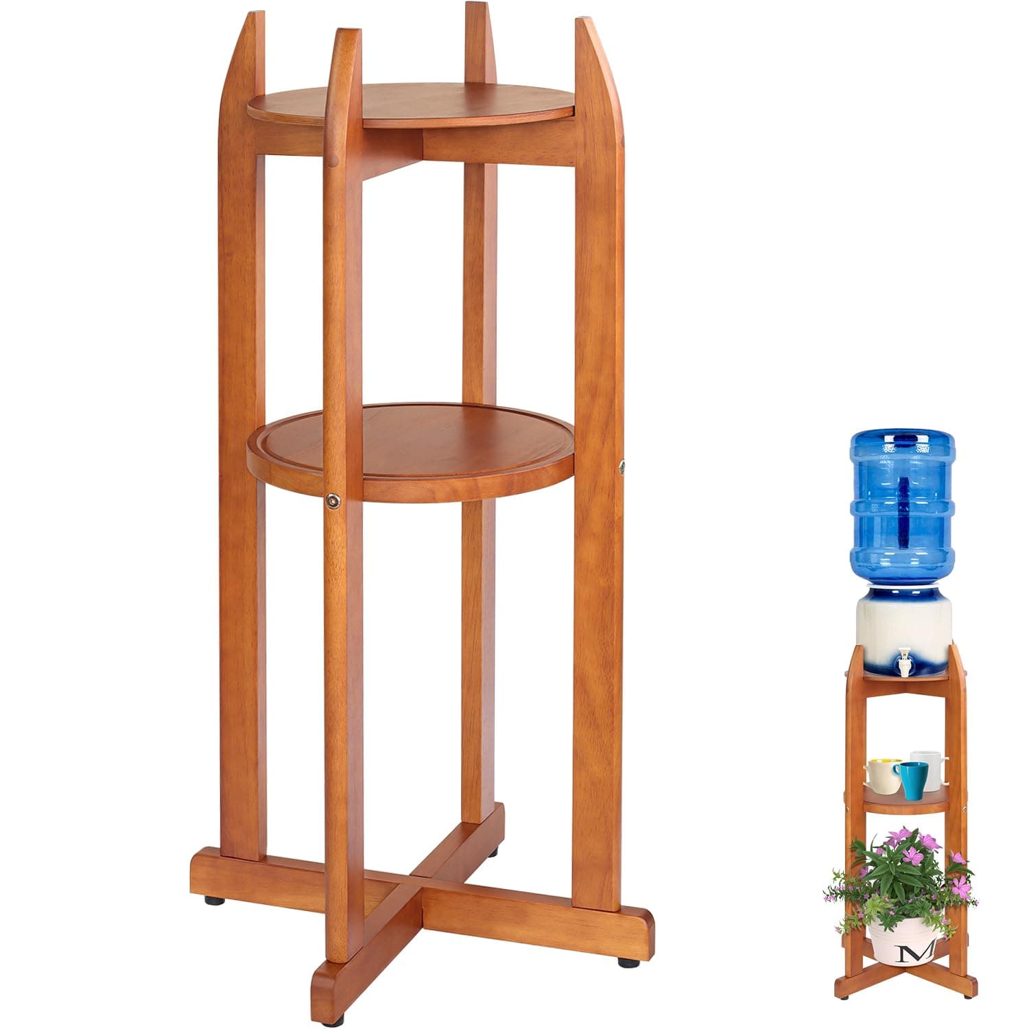 Wood Water Dispenser Floor Stand