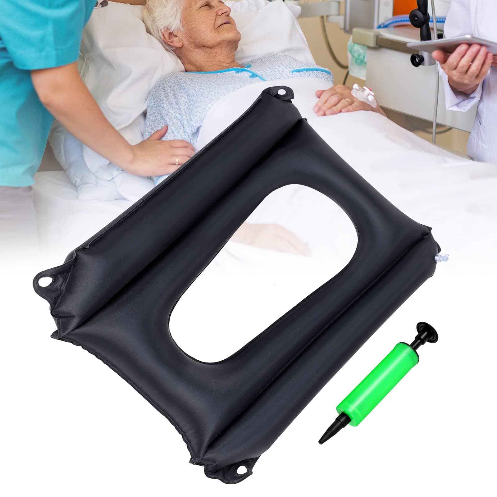 Bed Sore Cushions for Butt Inflatable Bed Sore Pads Nursing Bed Pad to Prevent Bed Sores for Elderly Bedridden Disabled, Breathable and Comfort for Pain Relife