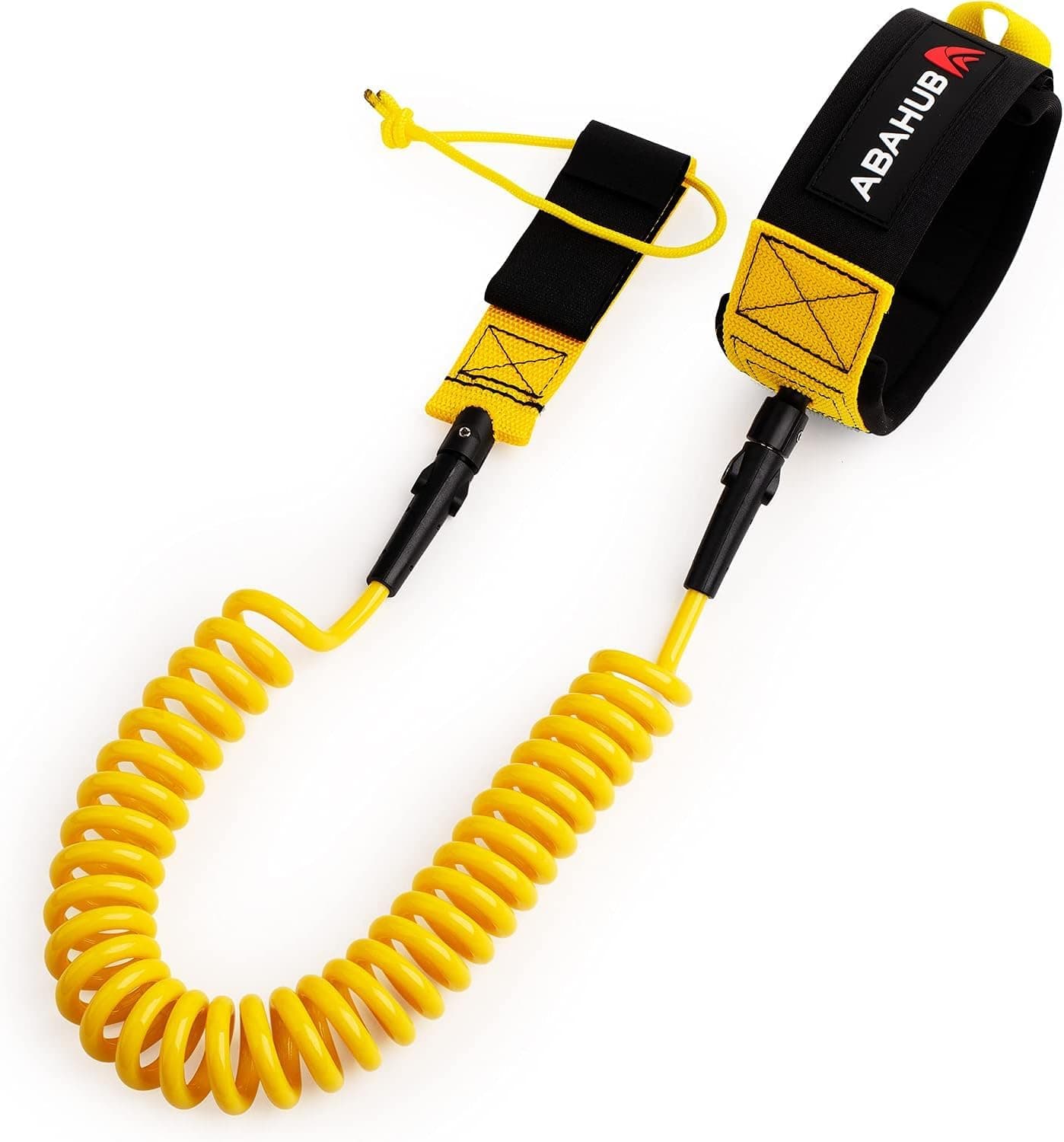 Abahub Premium Coil SUP Leash, 10 ft Coiled Paddle Board Leashes, 7.2mm Thick Legrope Strap for Longboard Surfboards, Stand-up Paddleboards, iSUP Replacement Leg Rope, 8 Colors…