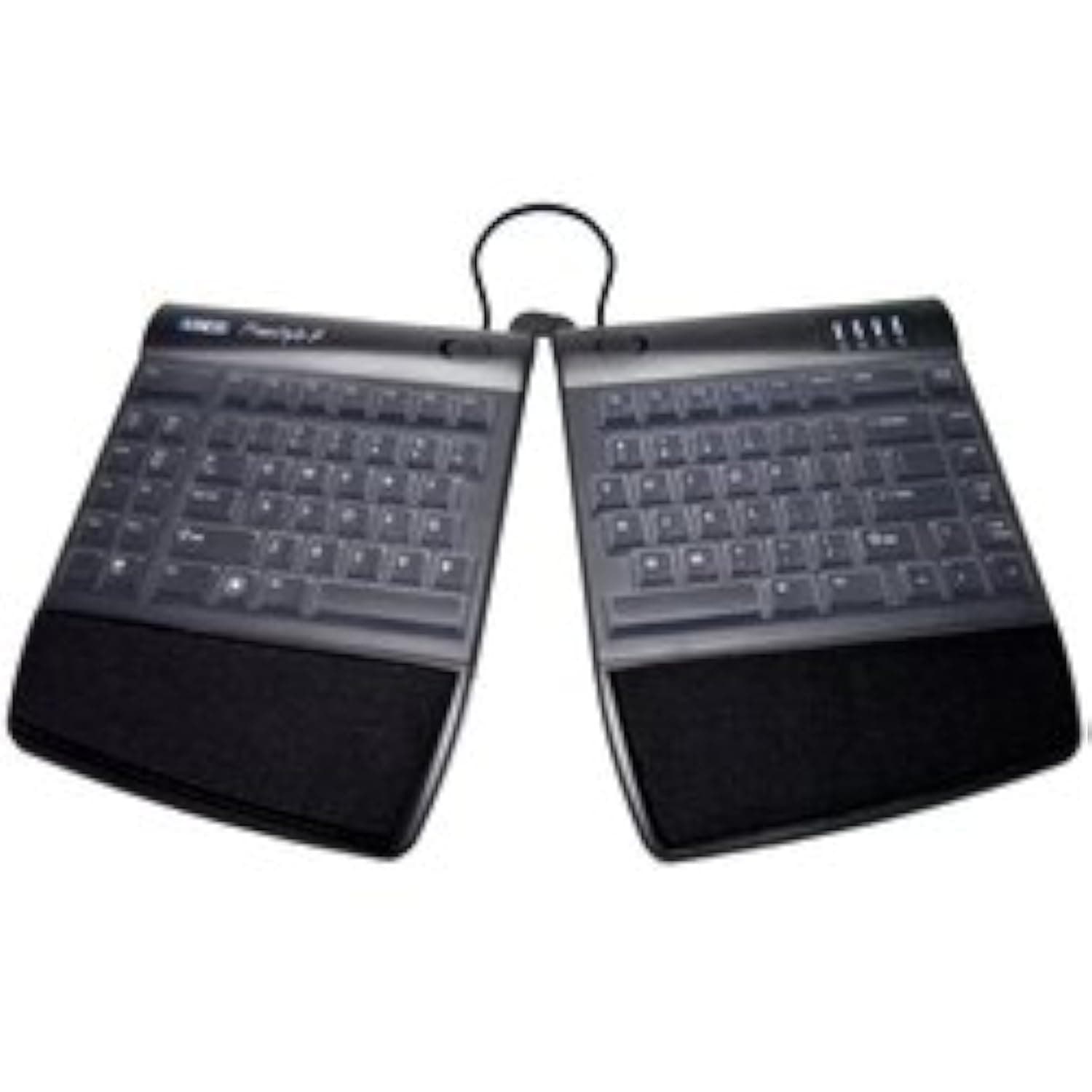 Clear Silicone Keyboard Cover Compatible with Kinesis Freestyle2 - Skin Protector for Split Keyboard - Anti-Dust, Waterproof, Easy to Clean for Kinesis Freestyle2 Ergonomic Keyboards