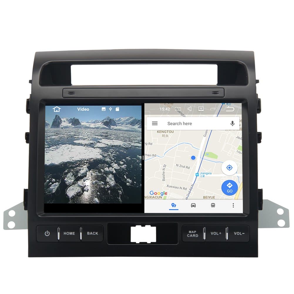 YongHang Android 7.1 Stereo 2 Din Unit for Toyota Land Cruiser LC200 2008-2013 Radio Navi GPS Indash Radio Auto Auido Headunit WiFi Map Navigation