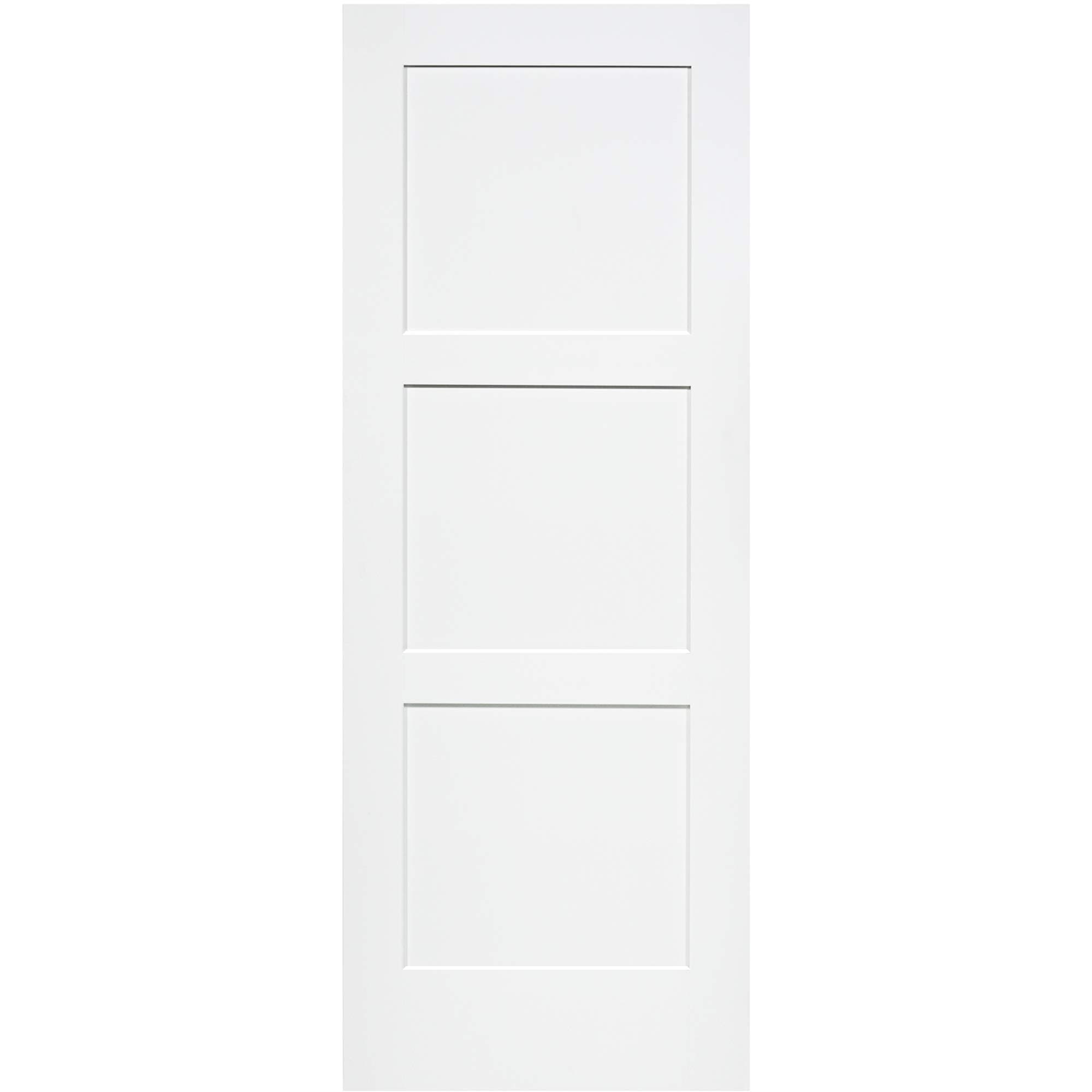 3-Panel Door, Kimberly Bay® Interior Slab Shaker White (28x80)