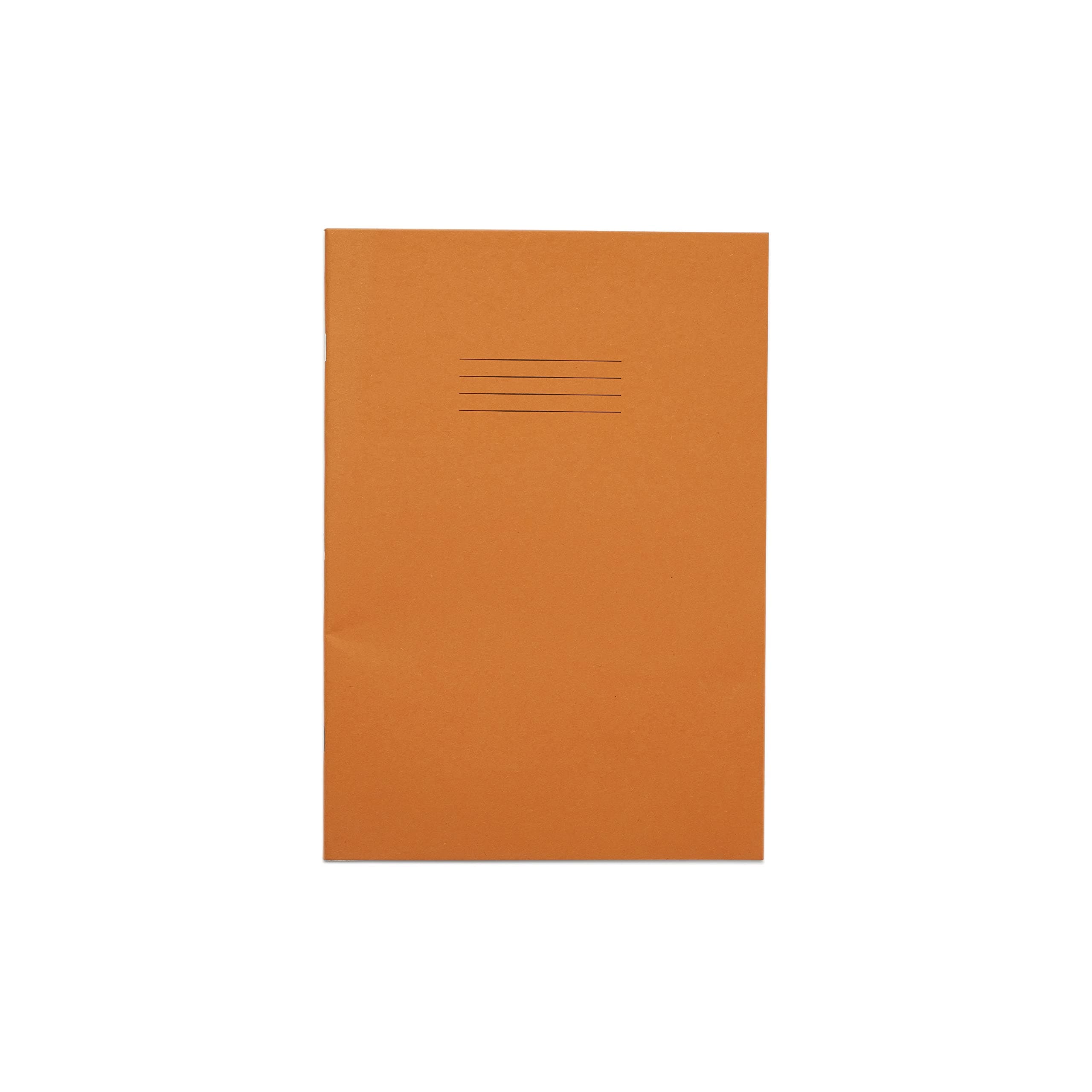 Rhino Stationery Exercise Book | A4 | 80 Page | 5mm Squared Exercise Book | Orange | Learning Resources | School Books | Pack of 1