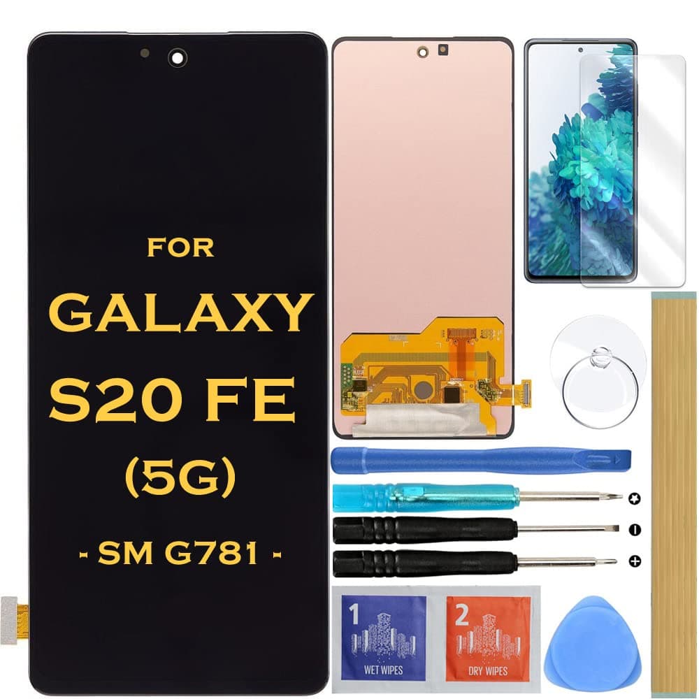 HLTECH Screen Replacement LCD Display Touch Digitizer Assembly for SAMSUNG GALAXY S20 FE 5G SM-G781 G781B G781U G781F/DS 6.5"
