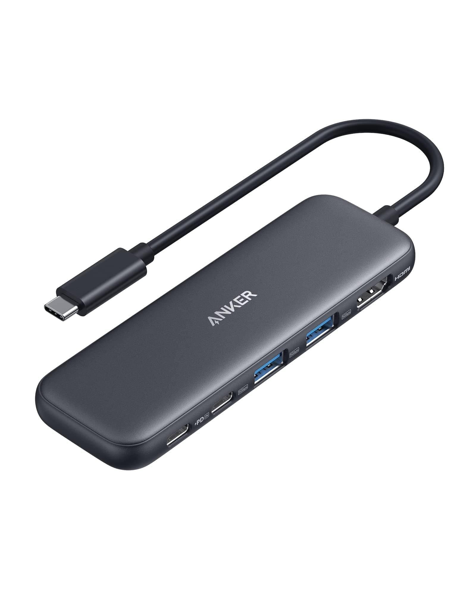 332 USB-C Hub (5-in-1) with 4K HDMI Display, 5Gbps USB-C Data Port and 2 5Gbps USB-A Data Ports and for MacBook Pro, MacBook Air, Dell XPS, Lenovo Thinkpad, HP Laptops and More