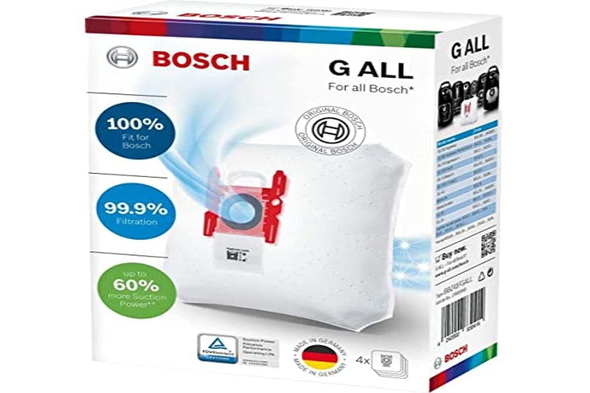 Genuine Bosch Vacuum Bags G Type 4 in pack