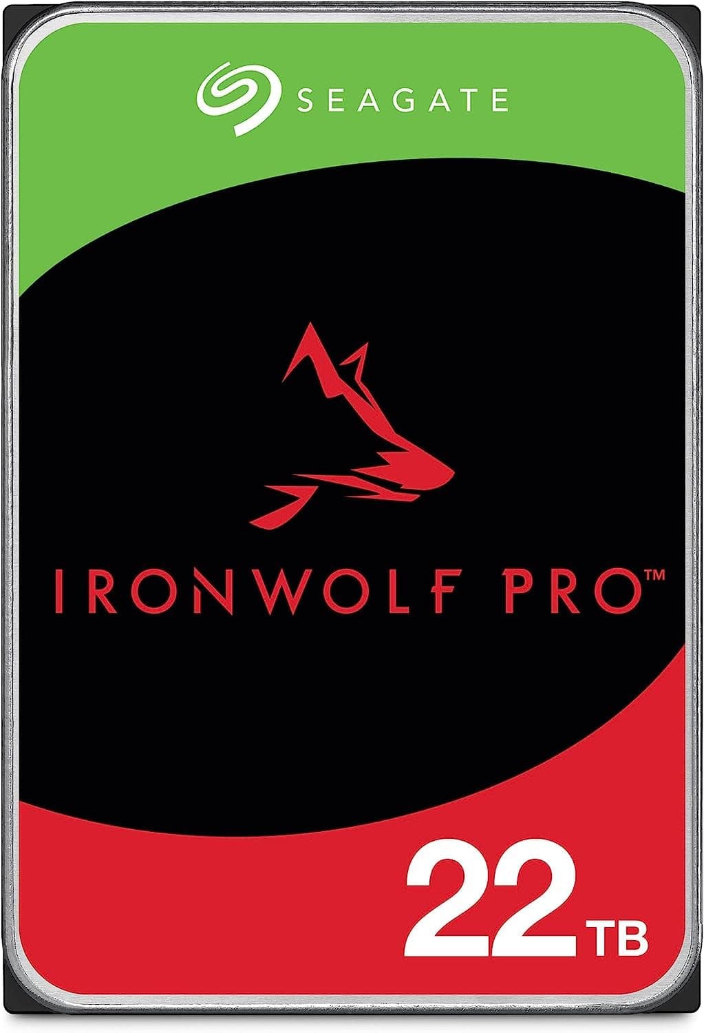 Seagate IronWolf Pro NAS Internal Hard Drive 22TB 3.5" 7200RPM CMR 256MB Cache SATA 6GB/S + 3 Year Rescue Service Model No: ST22000NT001 (Refurbished)
