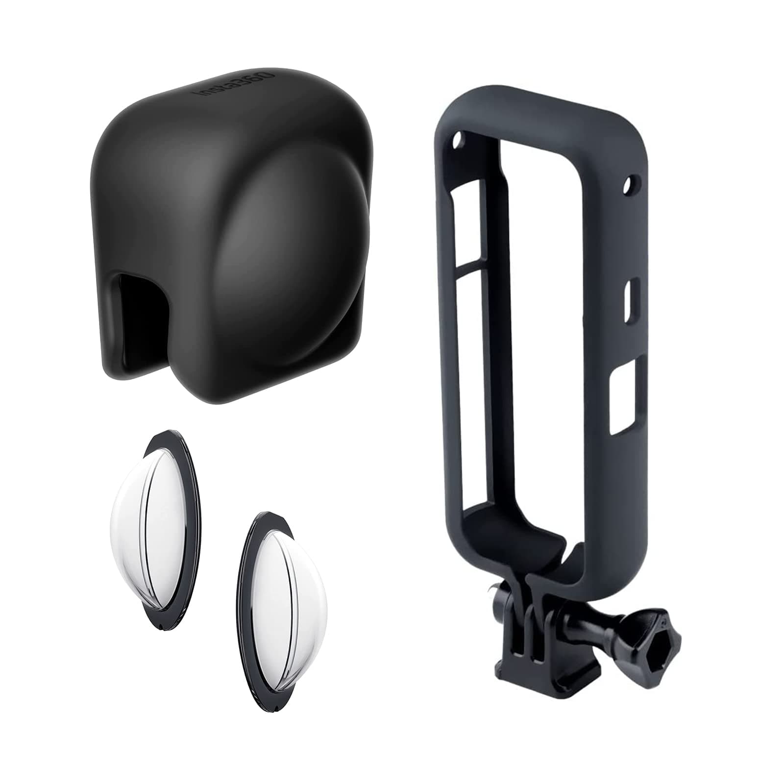 X3 Lens Protection Accessories Include Lens Cap,Lens Guards and Case Cage, for Insta360 X3 Camera Lens Professional Protective Accessories Kit,Scratch-Proof, dust-Proof, and Fall-Proof