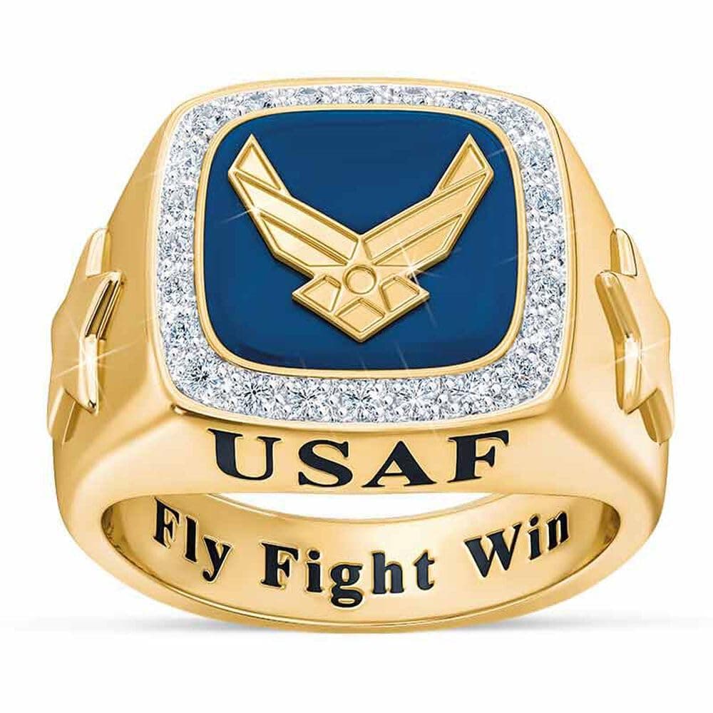 The Danbury Mint Personalized U.S. Military Ring (Air Force, 10) #1660-0041