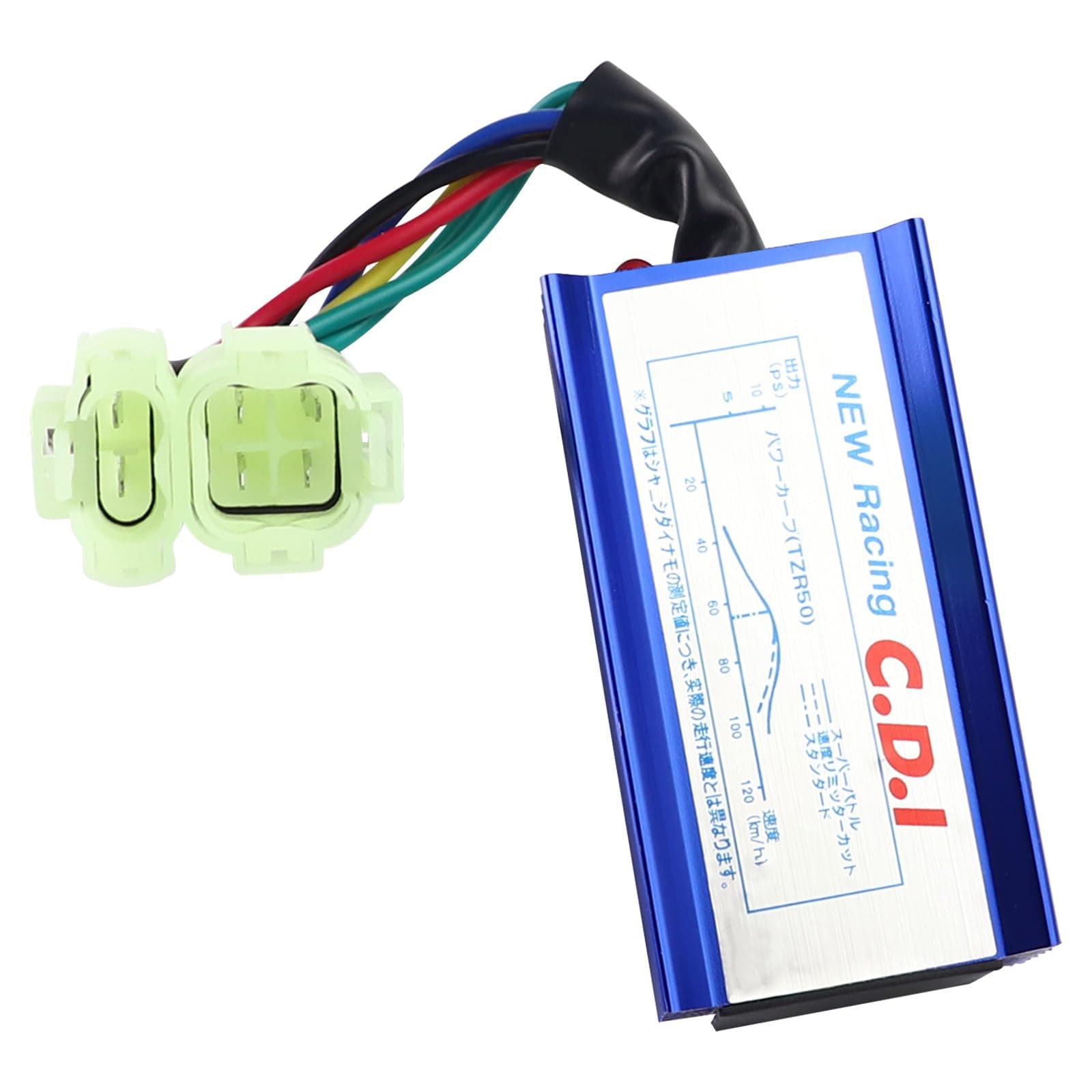 FLYPIG GY6 High Performance Blue 6 Pins AC CDI Box For 50cc 125cc 150cc 4-Stroke Engine 139QMB 152QMI 157QMJ Chinese Scooter Moped Go Kart ATV Quads No Rev Limit