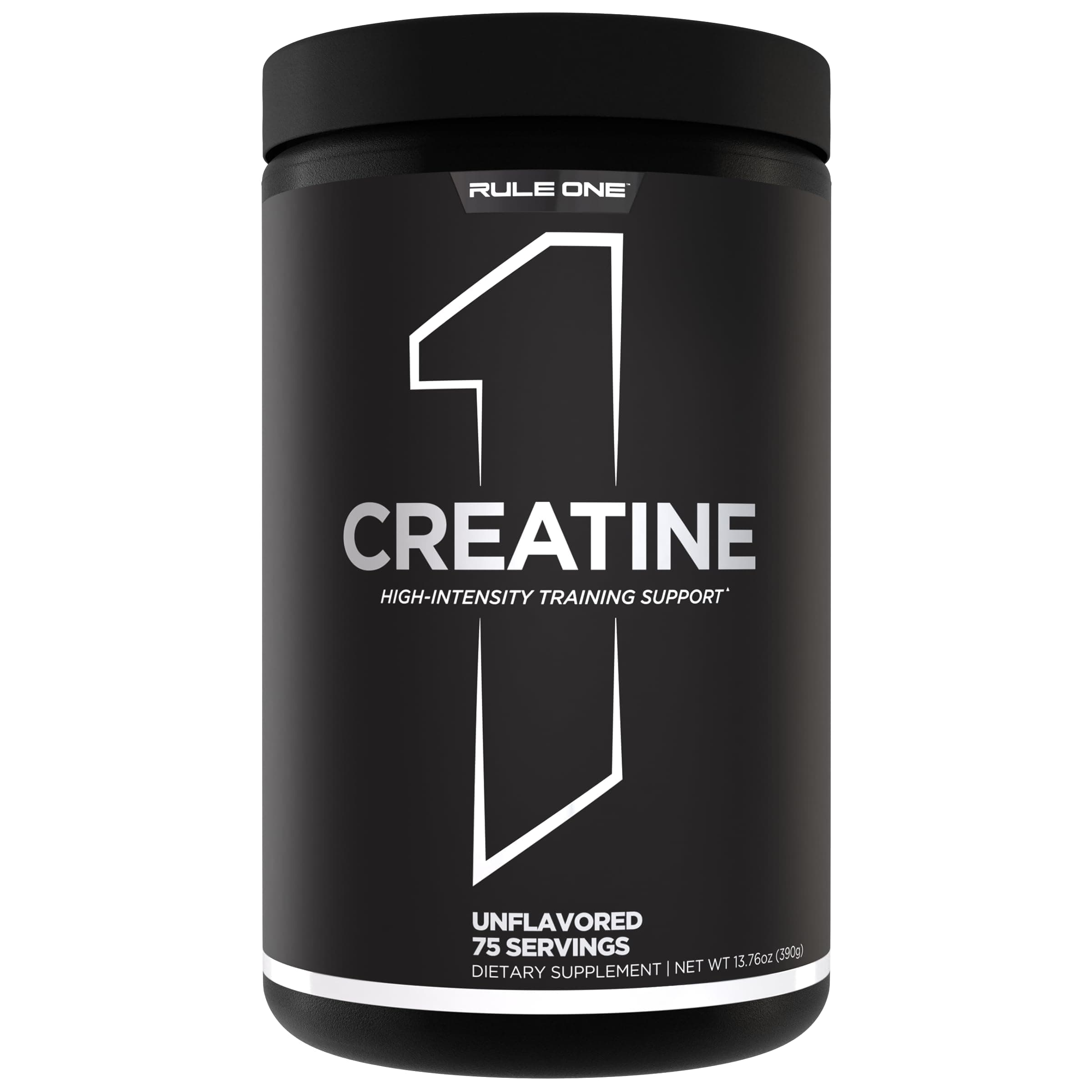 Rule 1 Proteins Creatine Powder – Pure Micronized Creatine Monohydrate for High-Intensity Exercise and Lean Body Mass Support, Flavored and Unflavored (75 Servings, Unflavored)