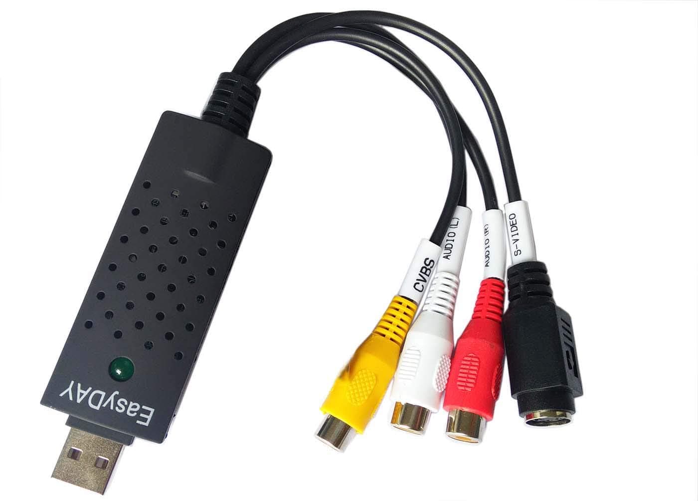 Genuine EASYCAP DC 60 USB 2.0 VHS to DVD Video Capture Card Adapter Converter EasyCap for Win 7 8 10