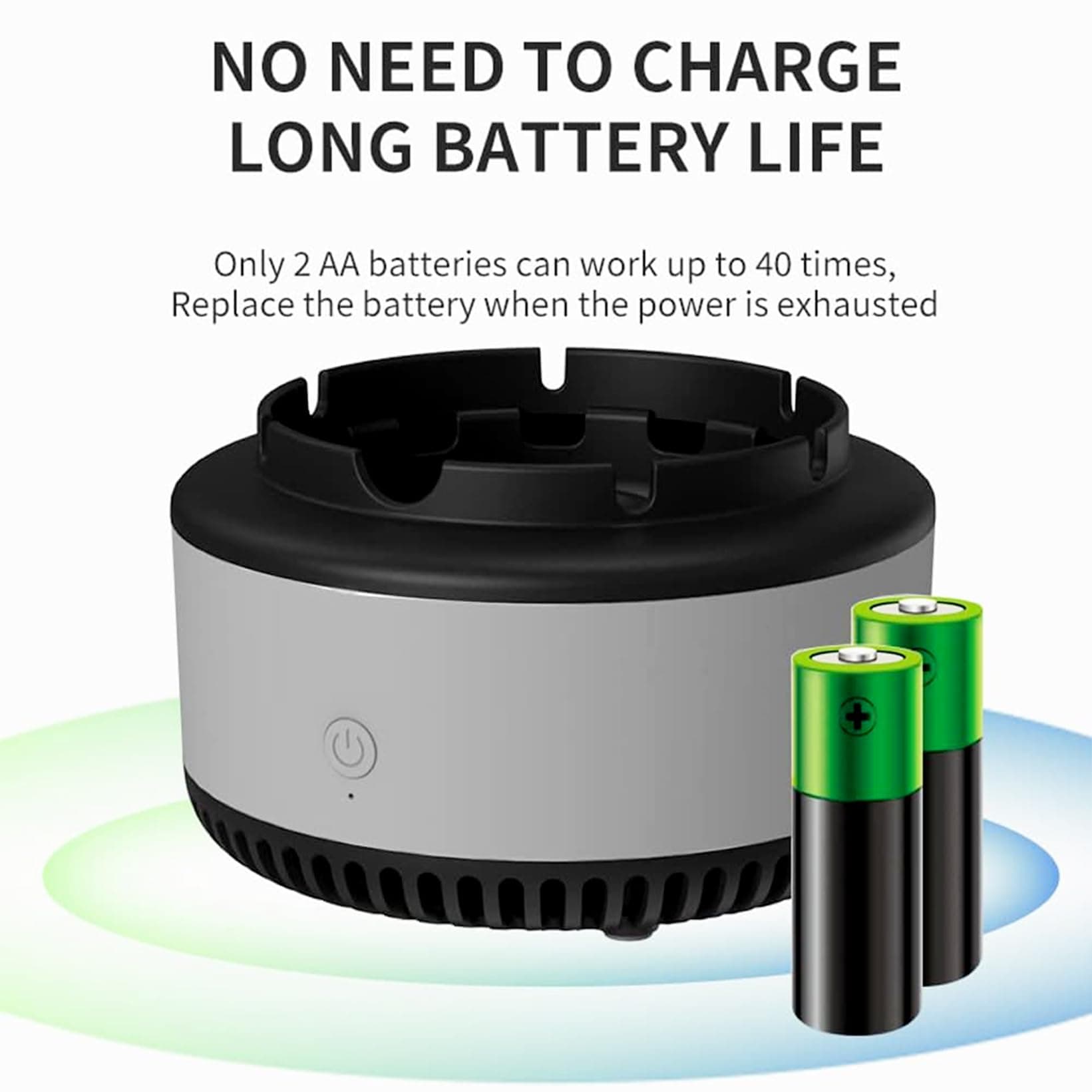 2 in 1 Air Purifier Ashtray Multifunctional Smokeless with Filter,Ashtrays for Cigarettes for Home Indoor Car Office (Grey)