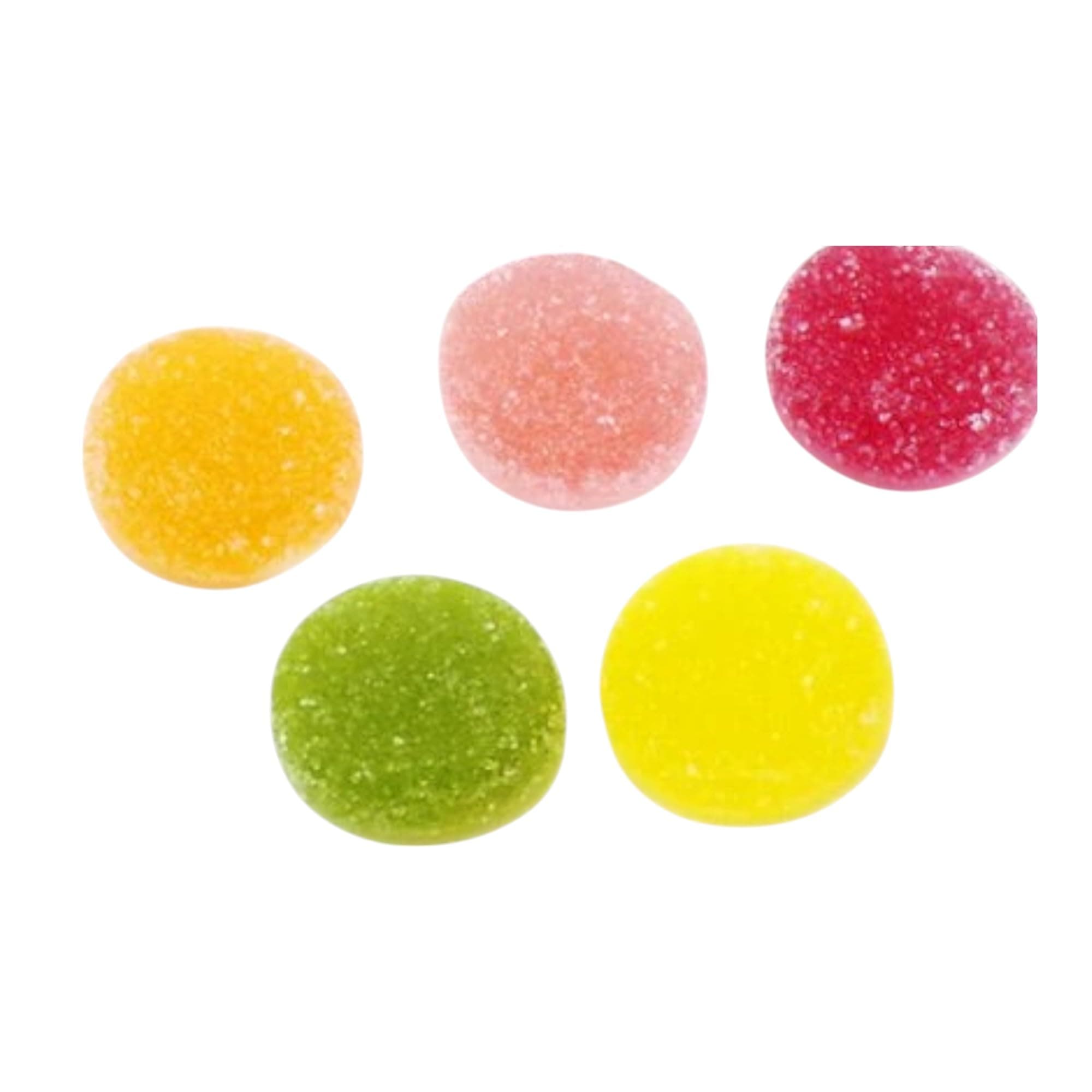 Fruit Gems 1.5-Lbs Klub Bulk Snacks Individually Wrapped- Assorted Flavors Soft Sugar Dusted-Bulk Candy Made With Real Fruit Juices (24-Oz)