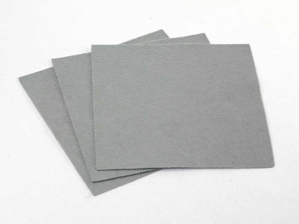 12" x 12" Squares Plain Acrylic Craft Felt Fabric - Grey - per sheet