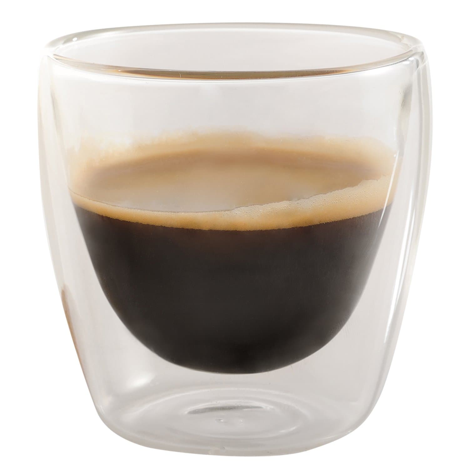 100ml. Double Wall Coffee Cup Thermal Espresso Glasses, Set of 6 - Jecobi