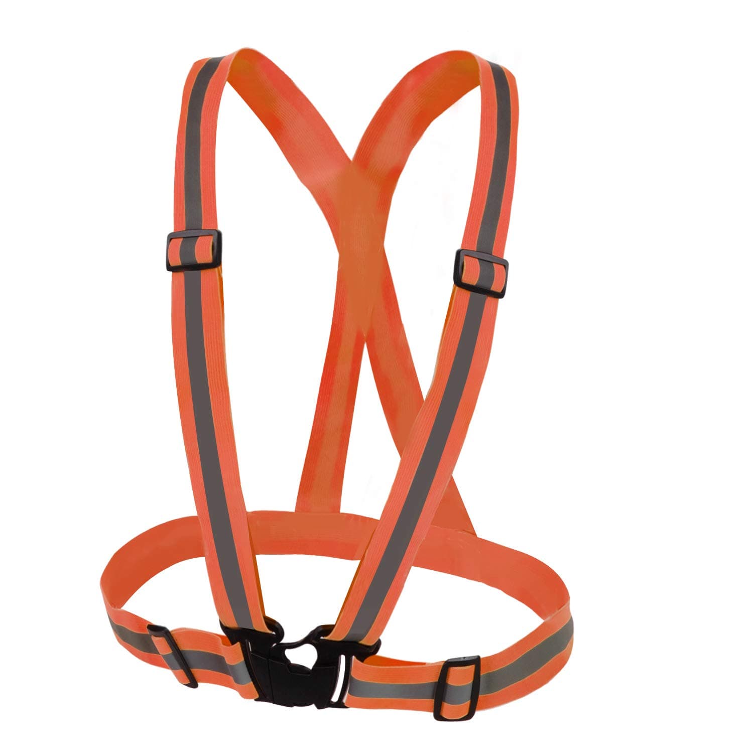 Brave boy Reflective Gear, Adjustable reflective vest, high visibility, suitable for night running Safety, hiking,cycling, children, adults and elderly crossing the road at night