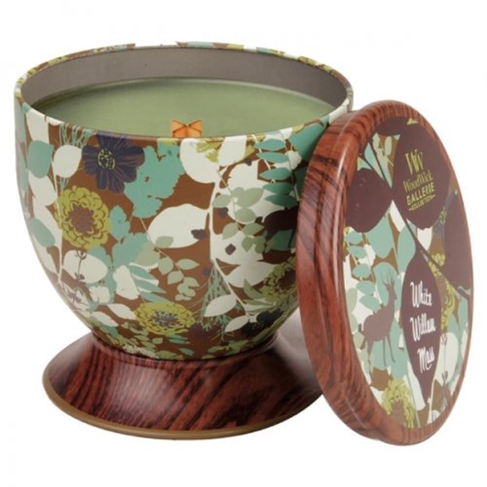 White Willow Moss Woodwick Tinned Candle