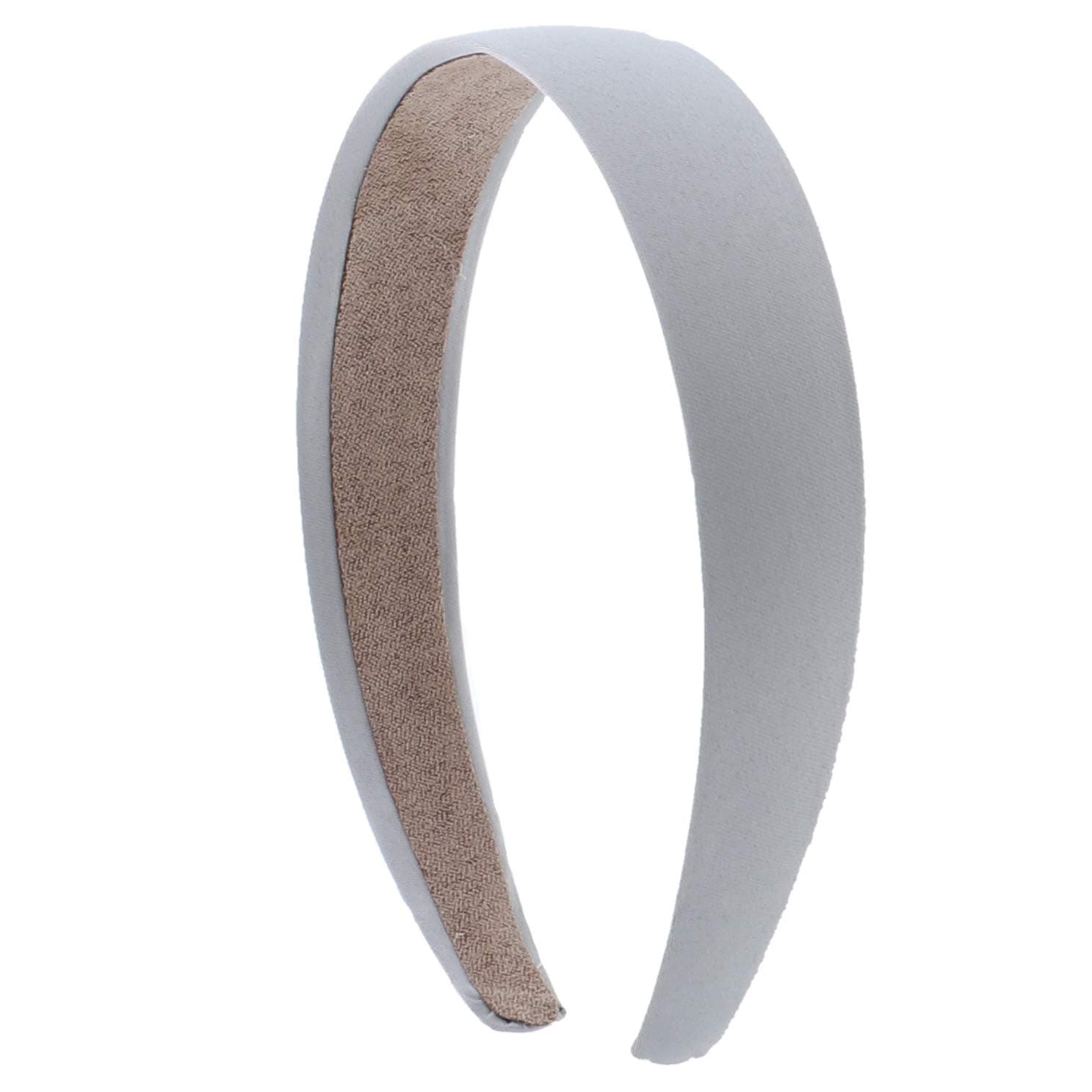 Motique Accessories1 Satin Headband - Light Grey