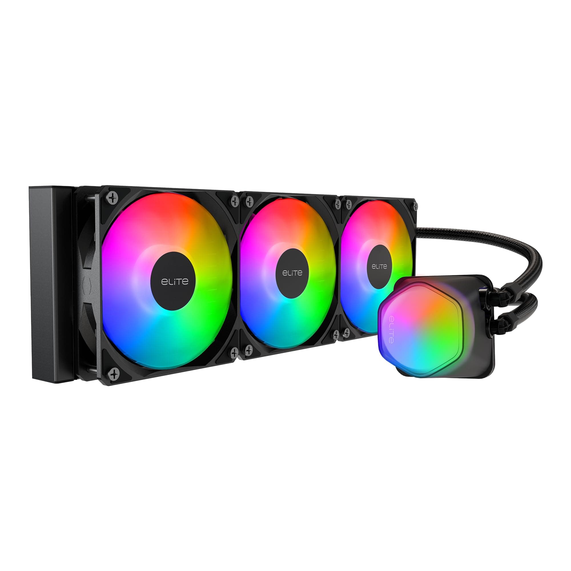 MasterLiquid ML360R RGB Refrigeración CPU a Liquido- Iluminación ARGB Sync, Diseño Bomba Premium y Ventiladores Triple MF120R ARGB