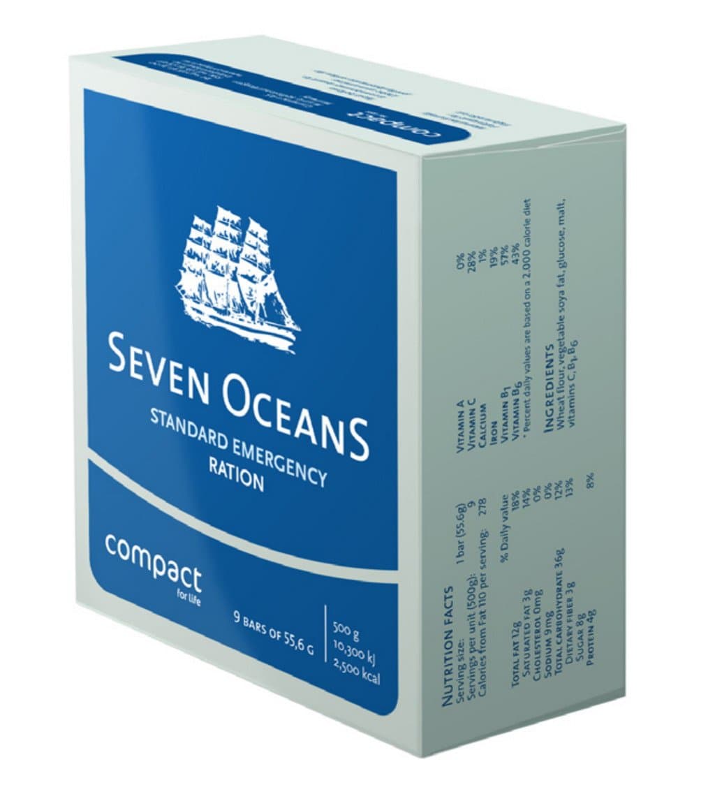 Seven OceanS® Emergency food rations sea