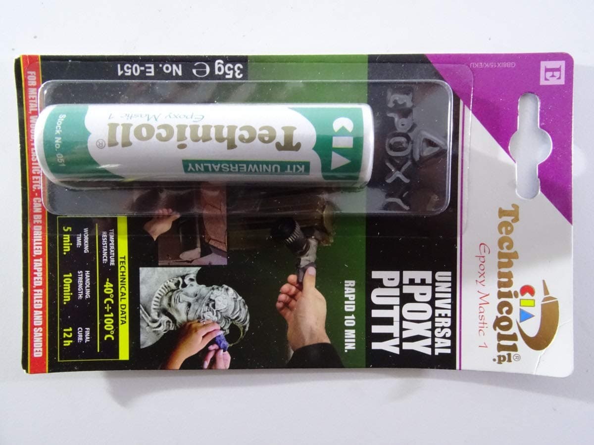 Technicqll35G Grey Universal Epoxy Putty Rapid 10 Min for Metal Ceramic Plastic Glass Wood