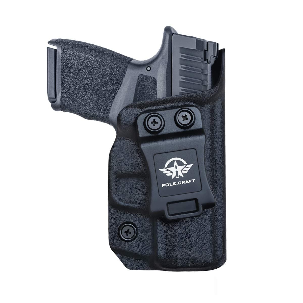 Springfield Hellcat Holster IWB Kydex Holster Custom Fit: Springfield Armory Hellcat - Inside Waistband Concealed Carry - Cover Mag-Button - Widened Entrance - No Wear, No Jitter