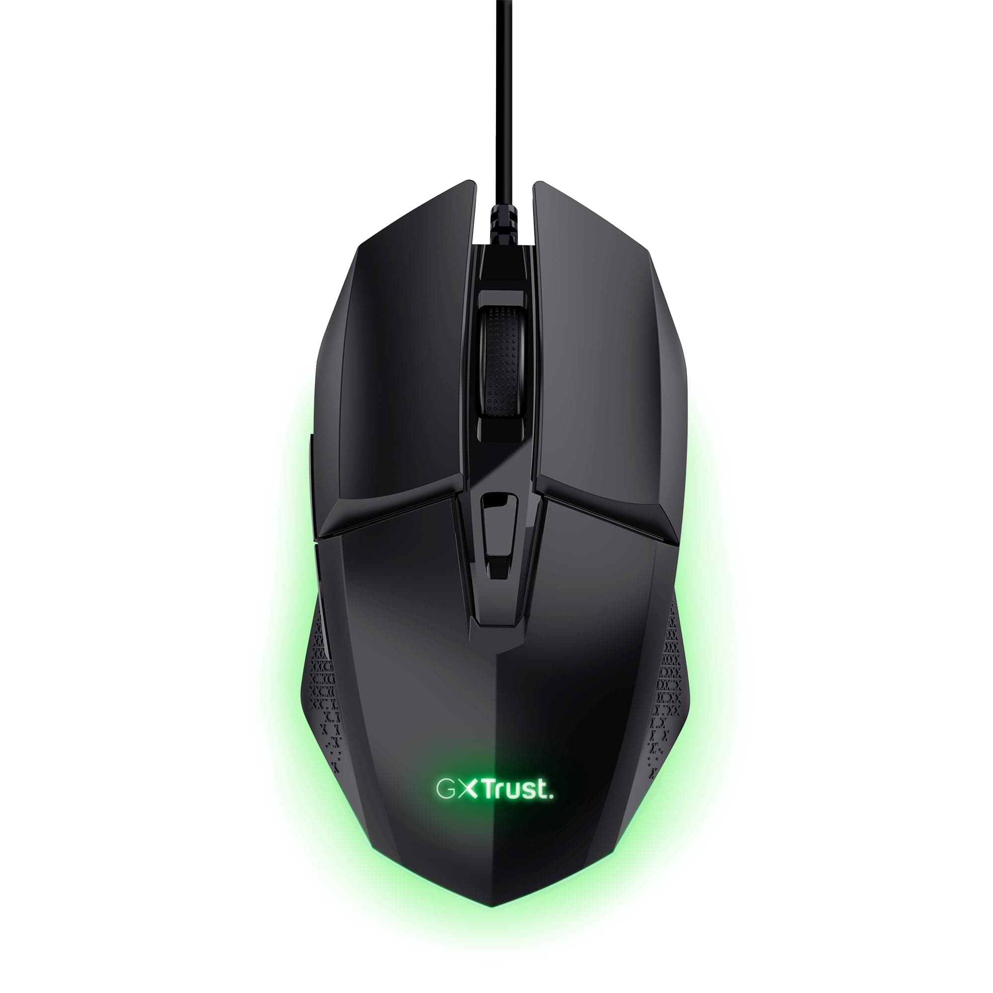 Trust Gaming GXT 109 Felox Gaming Mouse with 6 Programmable Buttons, Advanced Software, Multicolour LED Lighting, 200-6400 DPI, 1.5m USB Cable, RGB Computer Mouse for PC, Laptop, Windows - Black