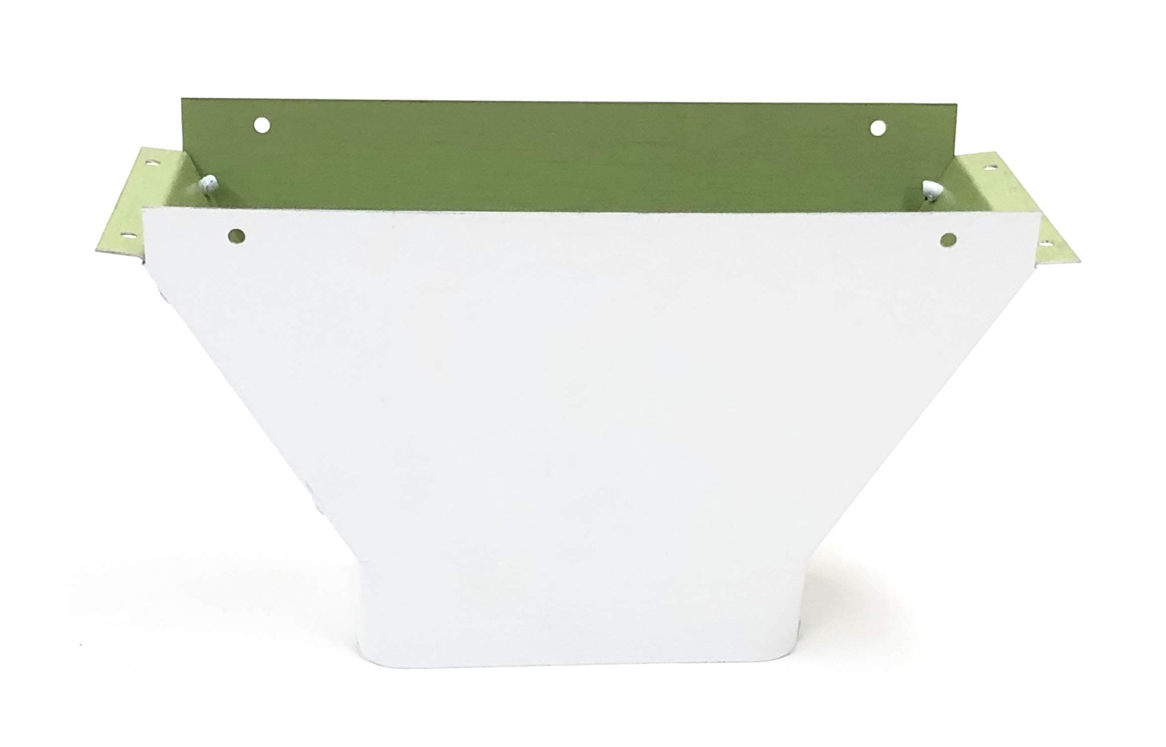 Maxx Flo Outlet - Oversized Downspout Outlet (5 inch, Low Gloss White)