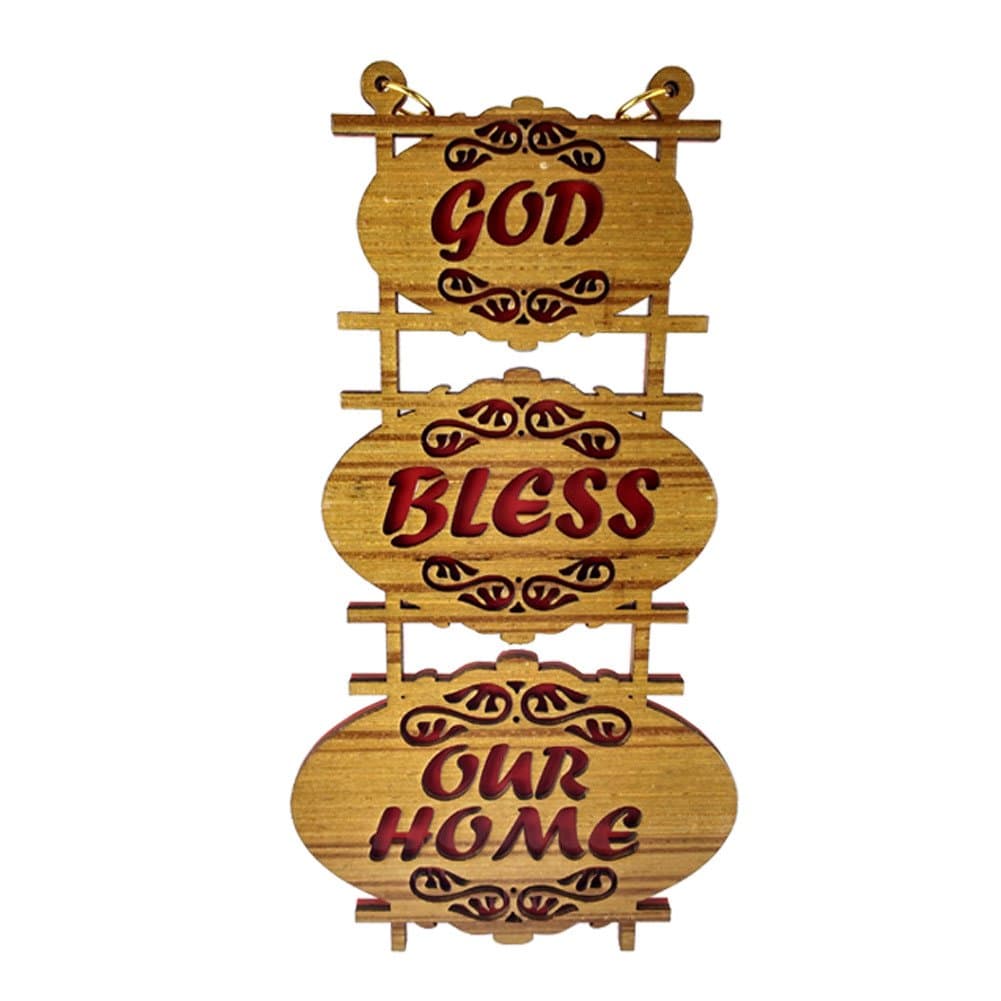 Divine Today God Bless Our Home Wall Hanging