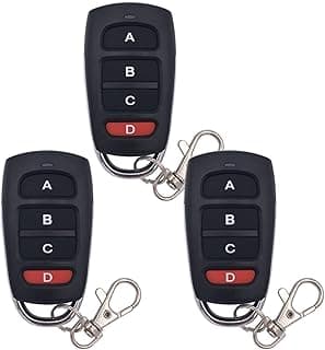 3pcs 433mhz Garage Door Cloning Remote Control Keys, Universal Strong Wireless Copy Remote Control Keychain