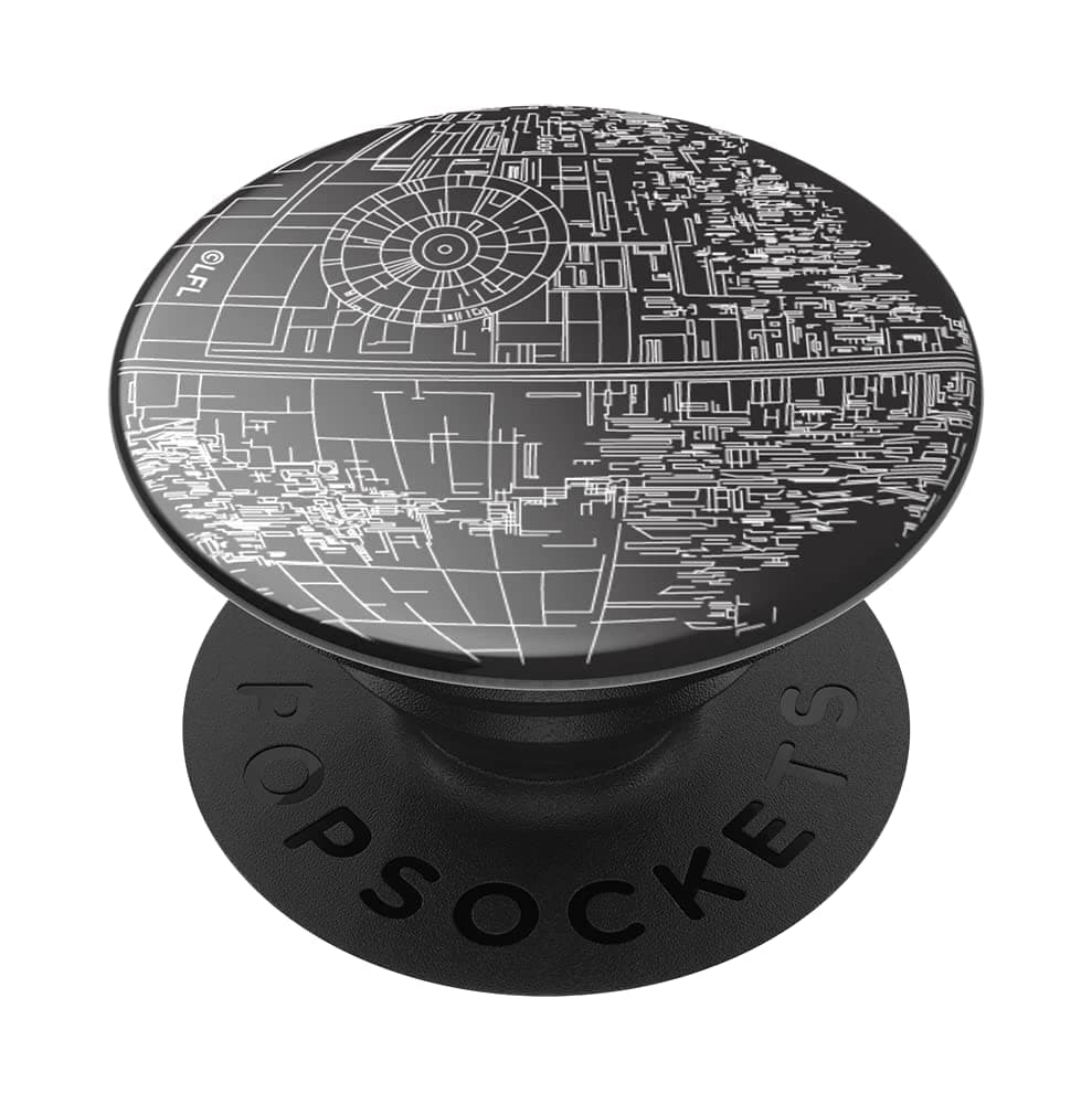 PopSocketsPopSockets: Phone Grip with Expanding Kickstand, Pop Socket for Phone - Star Wars - Death Star Alum