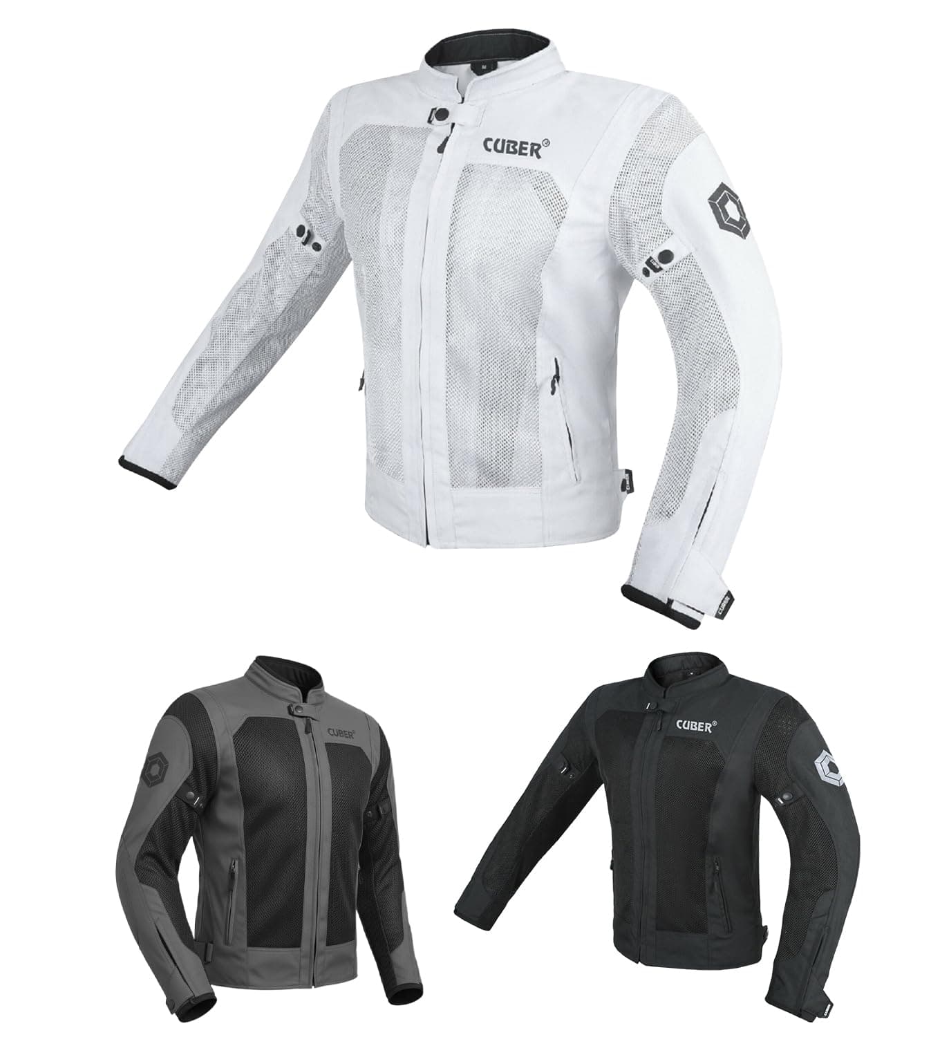 MOTORCYCLE BREATHABLE MESH JACKET MENS WITH CE ARMOR BIKERS RACING GEAR, SUMMER MOTORBIKE PROTECTIVE JACKET