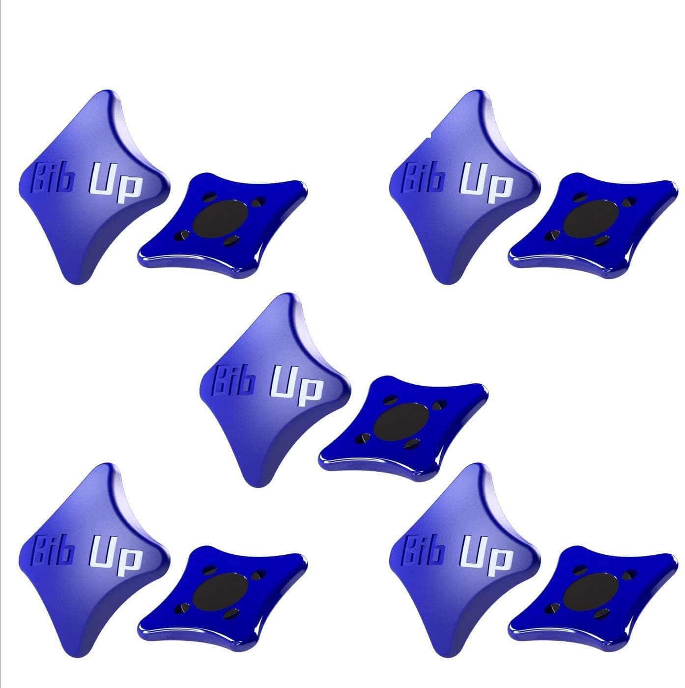 BibUp 3.0 MAGNETIC RACE BIB ATTACHMENT SYSTEM (BLU GLITTER)