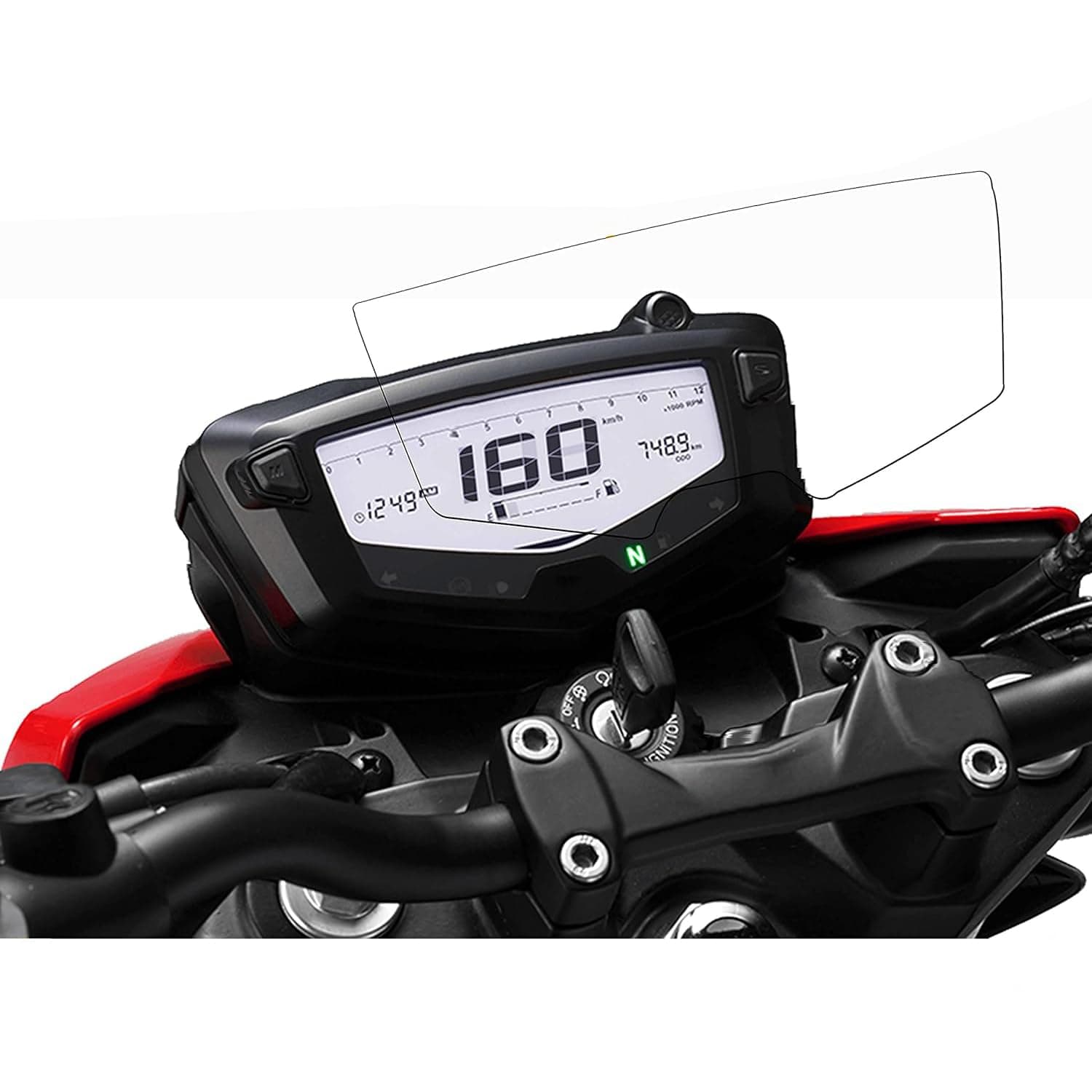 SMSG09A Speedo Meter Screen Protector Scratch Guard Compatible for - TVS Apache 160, 200 4v