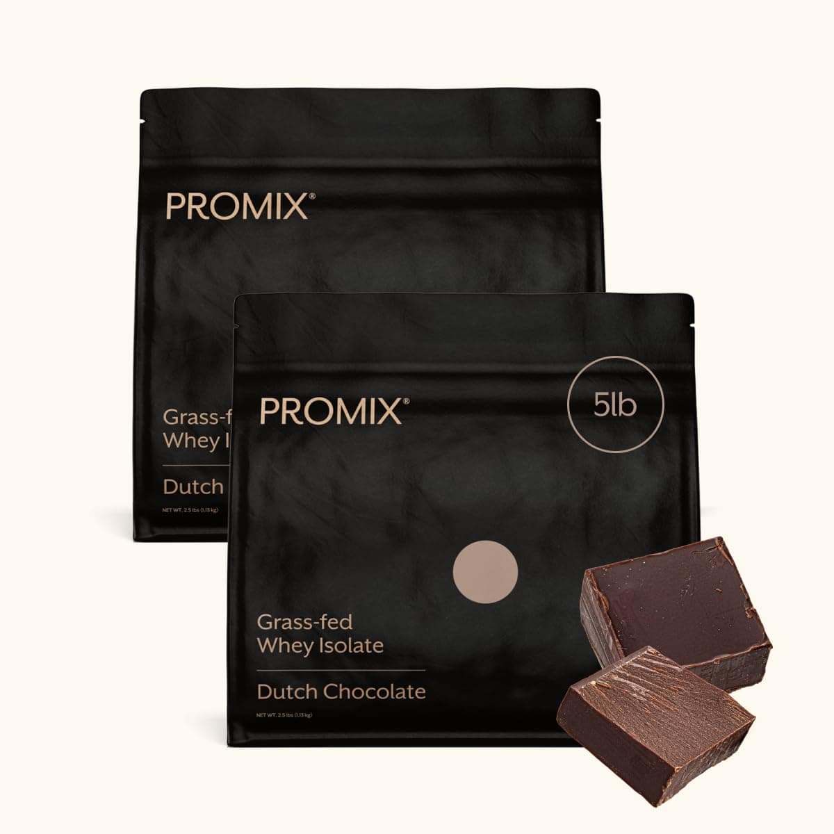 - ProMix Nutrition Whey Protein Isolate Powder, Chocolate - Grass-Fed - Post Workout Fitness & Nutrition Shakes, Smoothies, Baking & Cooking Recipes - Gluten-Free & Keto-Friendly - 5lb