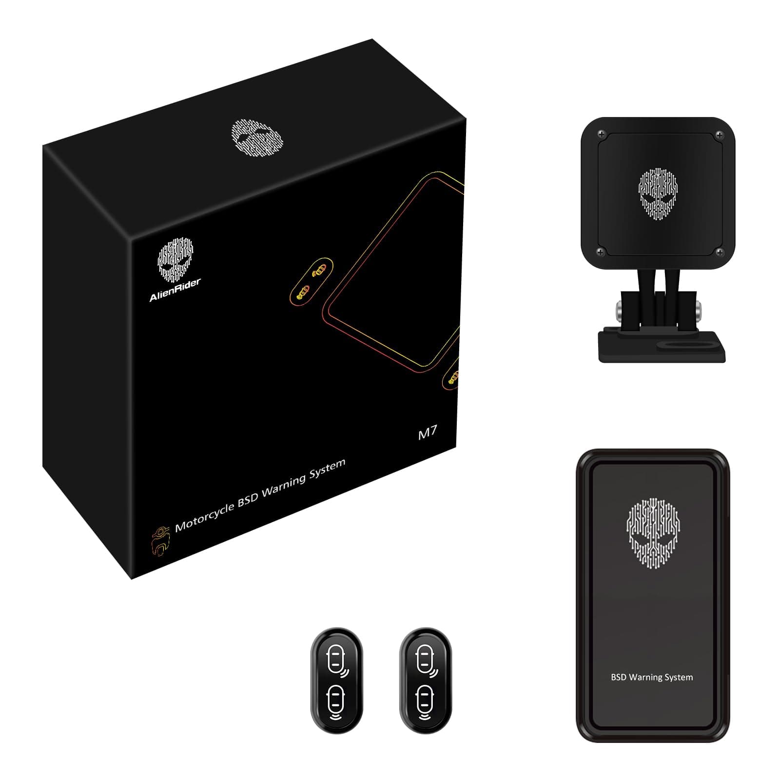 M7 BSD Blind Spot Detection System,77G Millimeter-Wave Radar,Motorcycle Blind Spot Radar Warning System,LCA Lane Change Assistance,RCW Rear Collision Warning,All-Weather Safety Protection