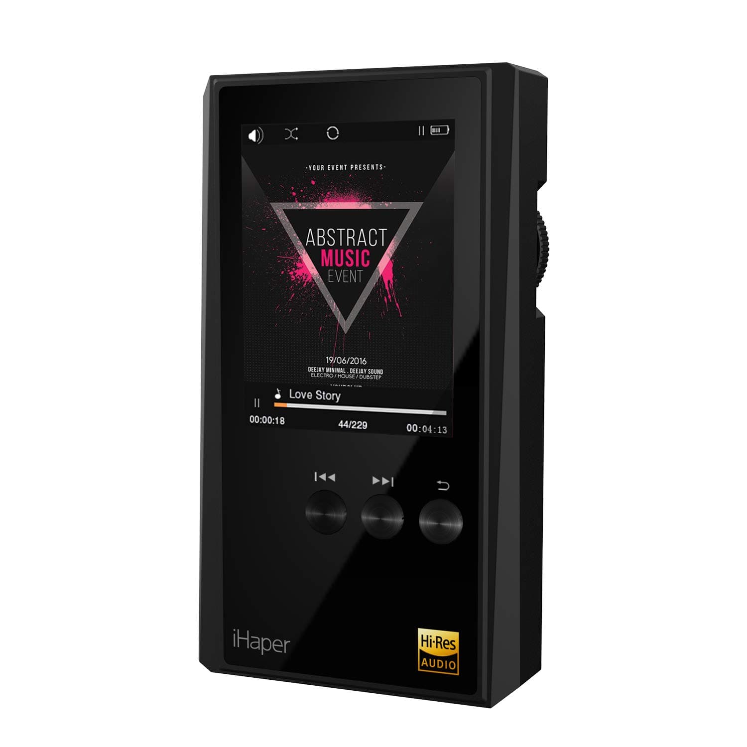 HP1 High Resolution Audio Player, HiFi Lossless Digital Audio Player, Hi-Res Music Player with 8GB Memory Card (Support 128GB max)