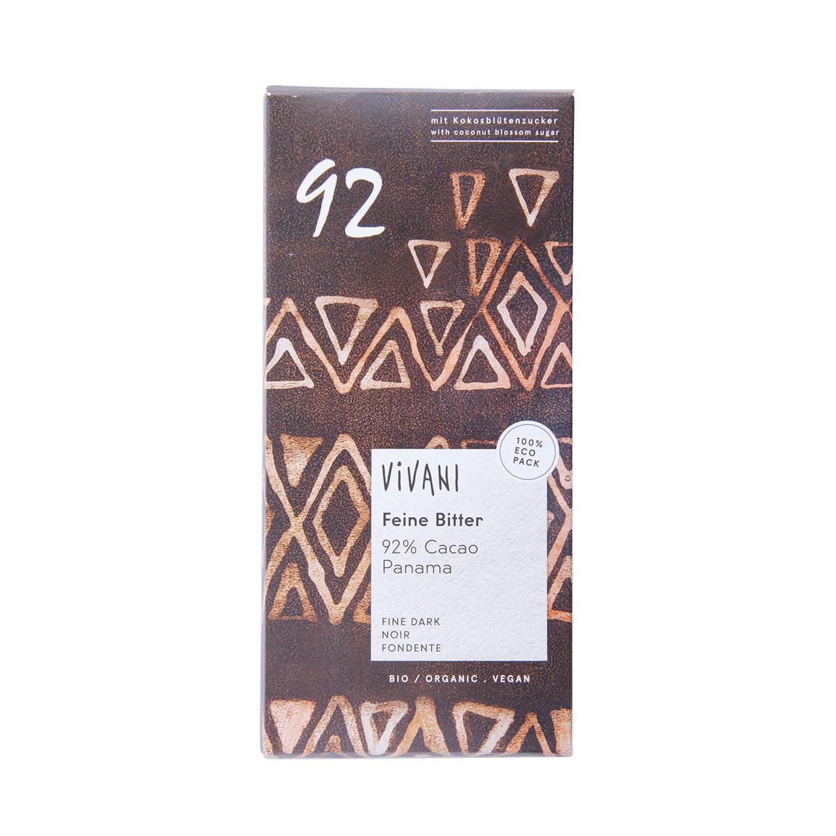 Vivani Organic Extra Dark Chocolate 92% 2.8 oz (80 g)